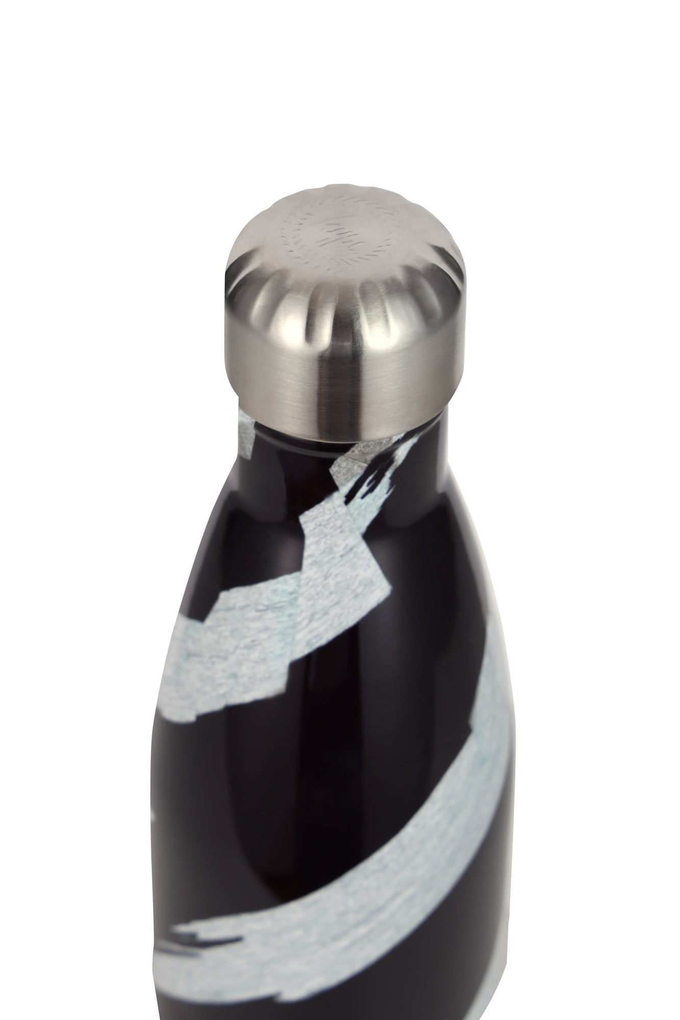 Hype Unisex Black Angles Thermal Water Bottle