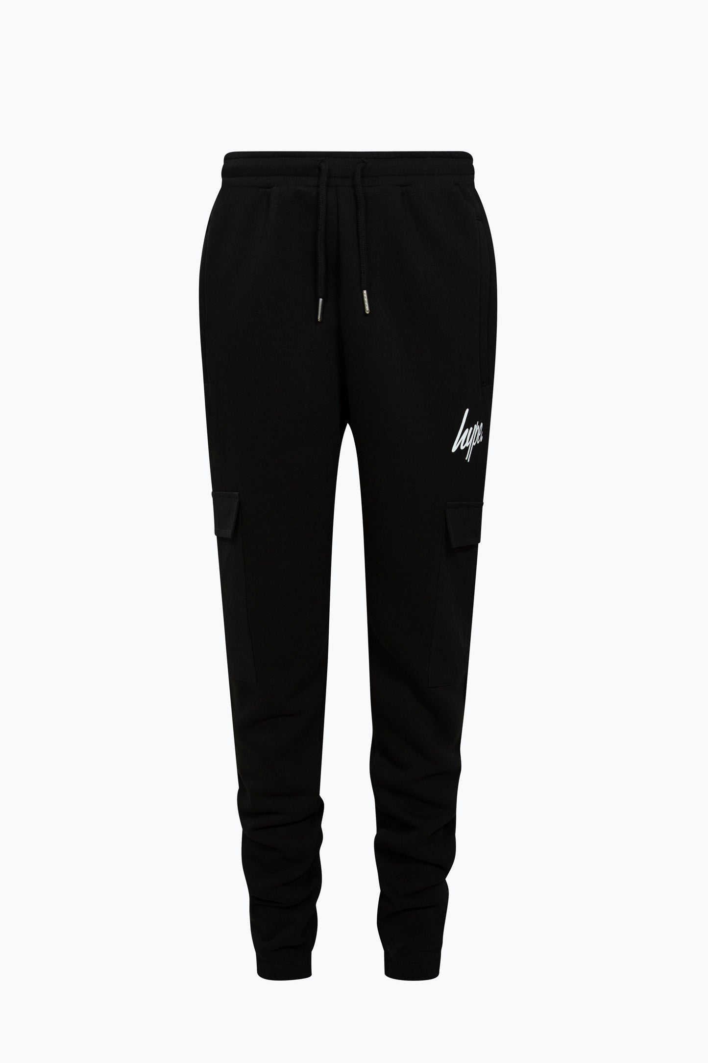 Hype Boys Black Script Cargo Joggers