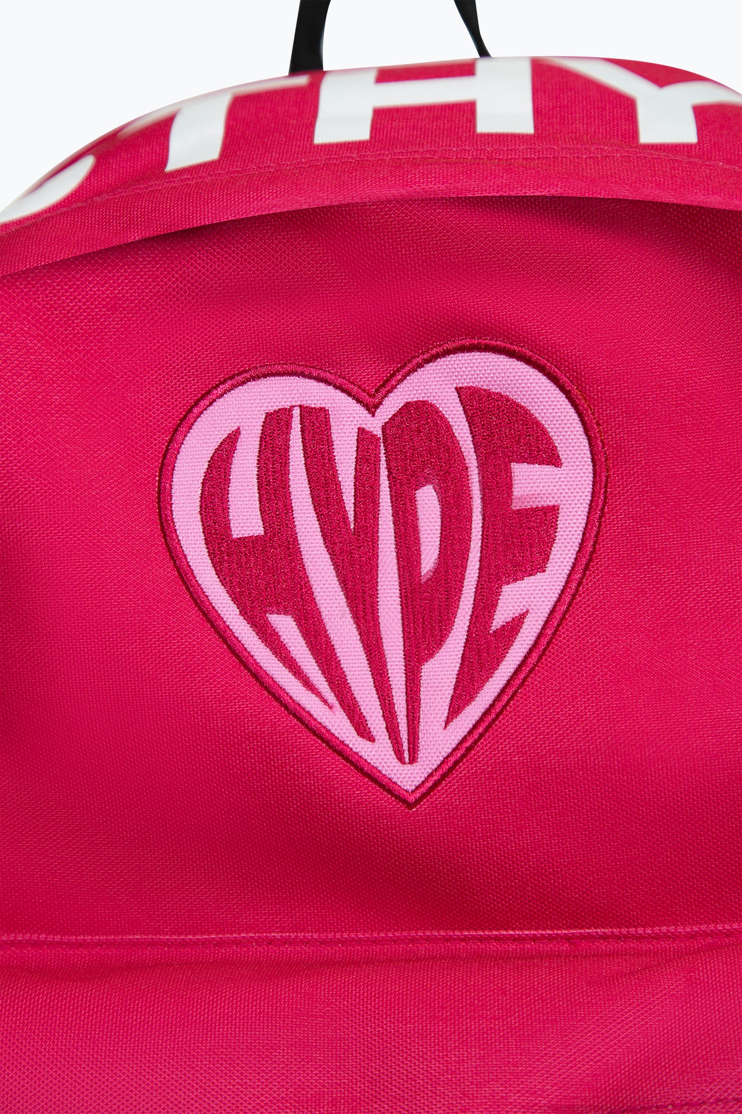 Hype Girls Pink Applique Heart Backpack