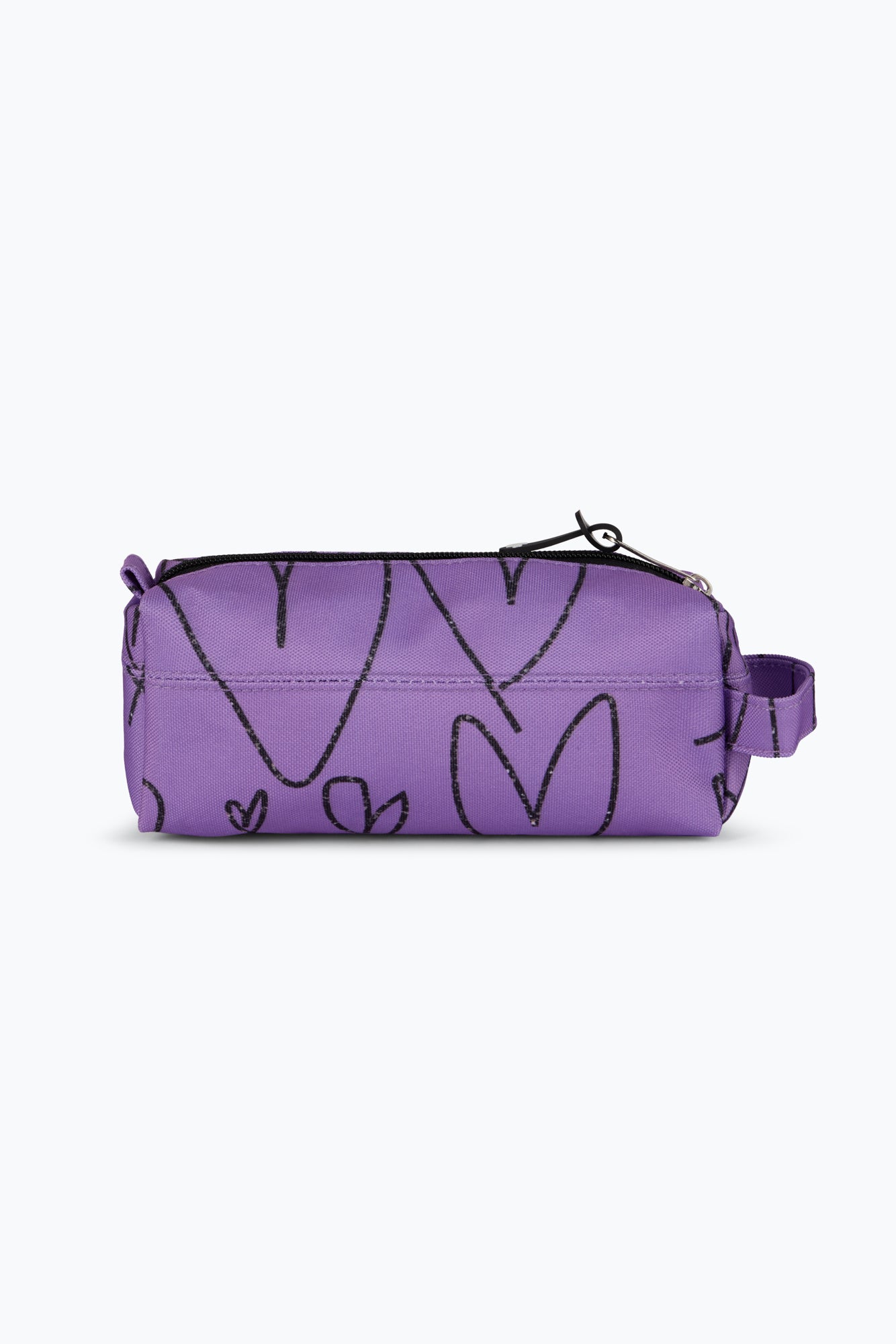 Hype Unisex Purple Scribble Hearts Pencil Case