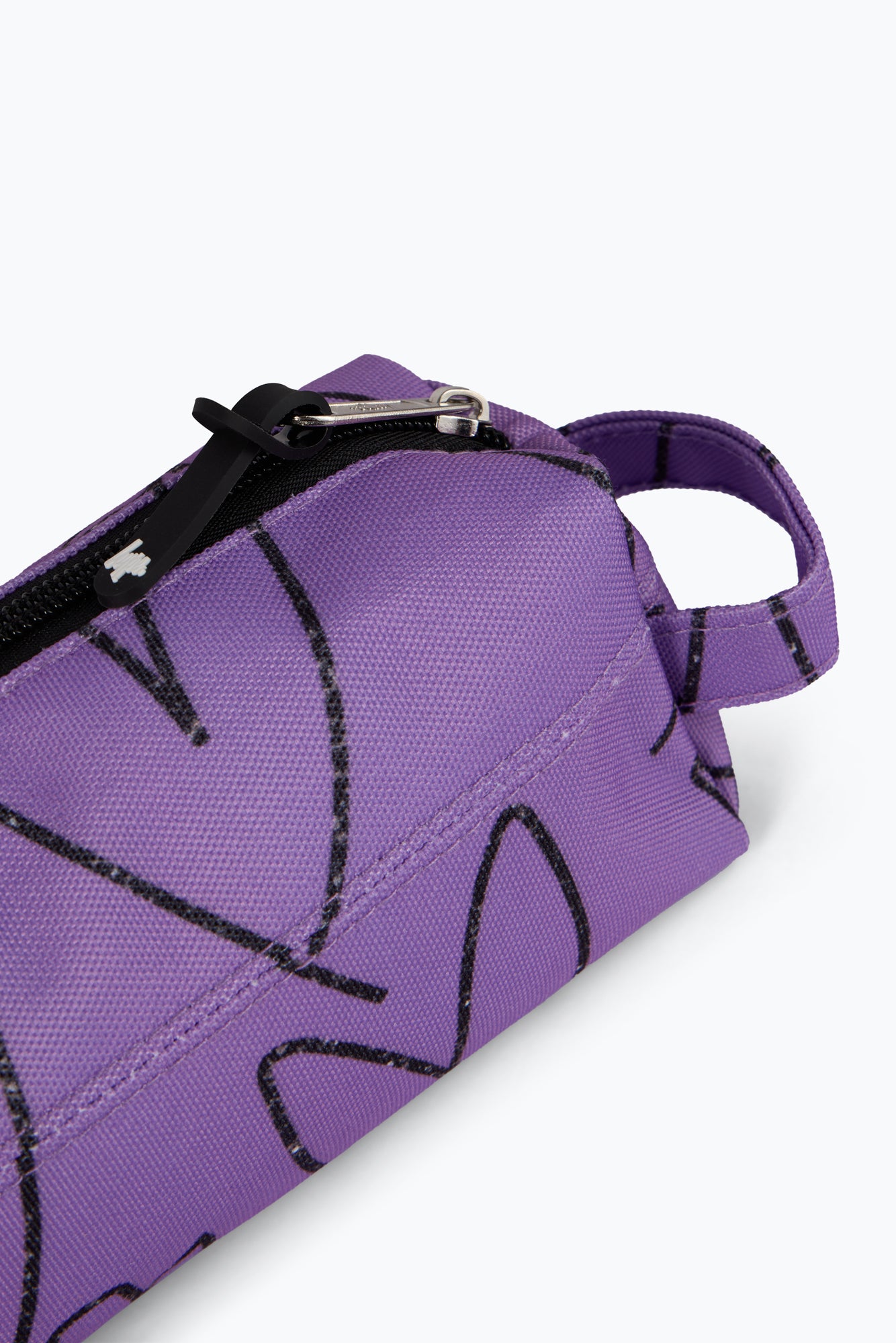 Hype Unisex Purple Scribble Hearts Pencil Case