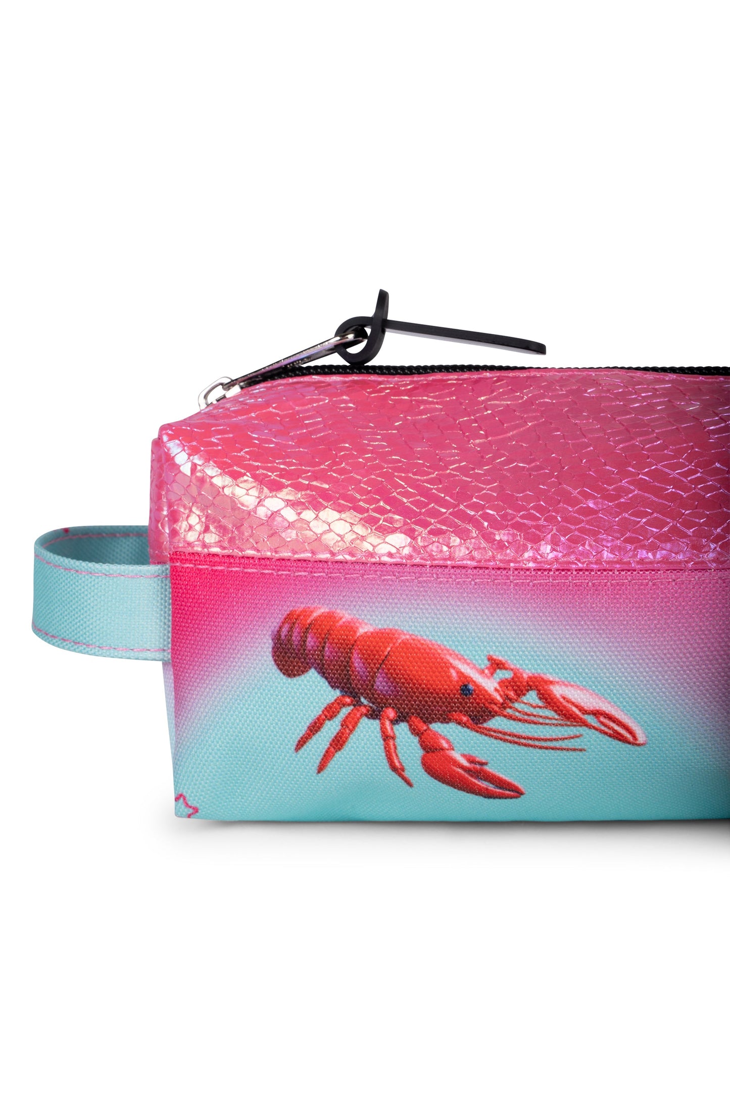 Hype Kids Pink/Mint Green Disco Lobster Pencil Case