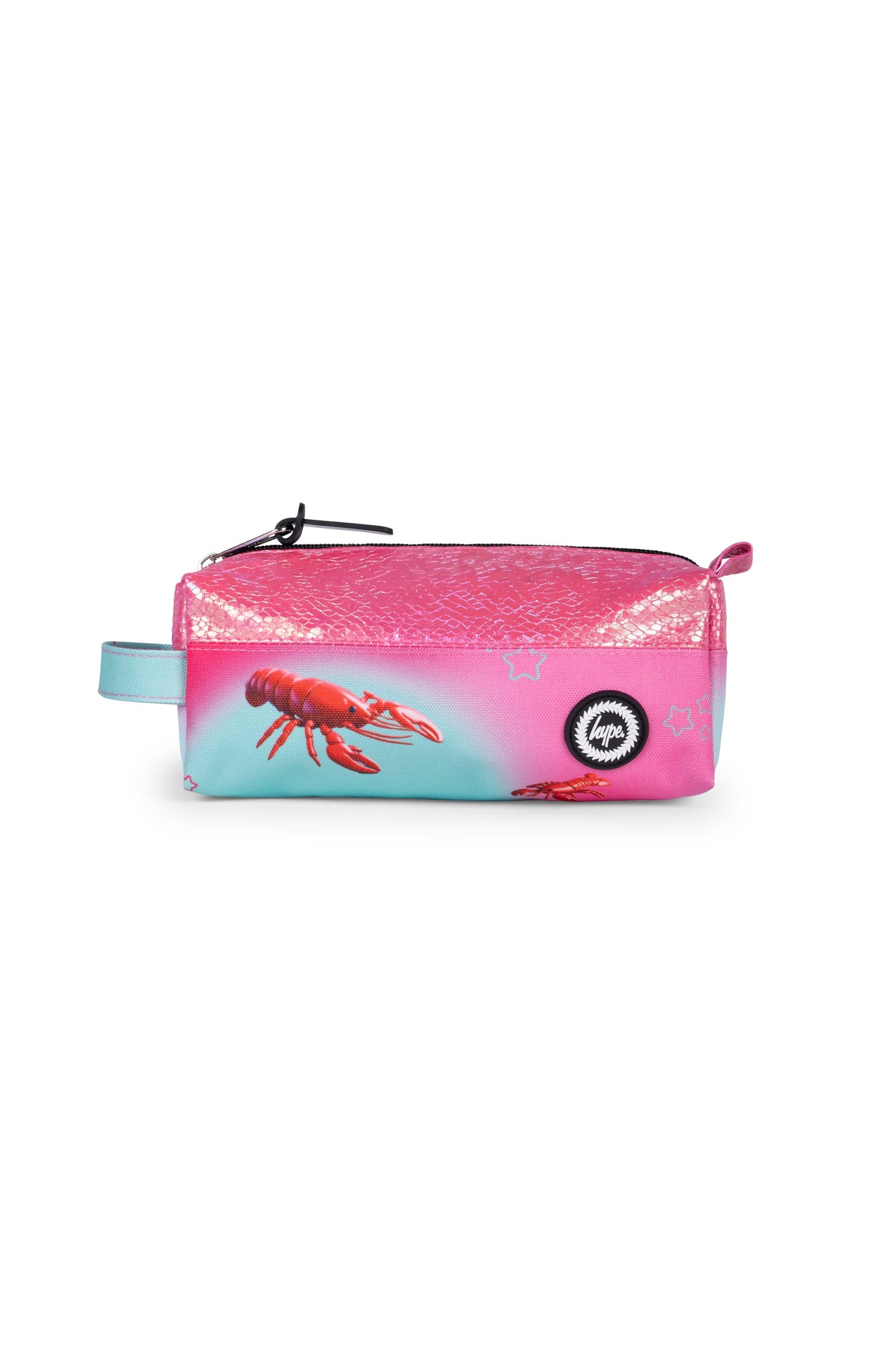 Hype Kids Pink/Mint Green Disco Lobster Pencil Case