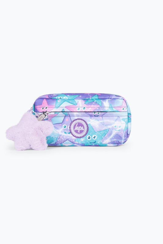 Hype Kids Purple/Green Starfish Maxi Pencil Case