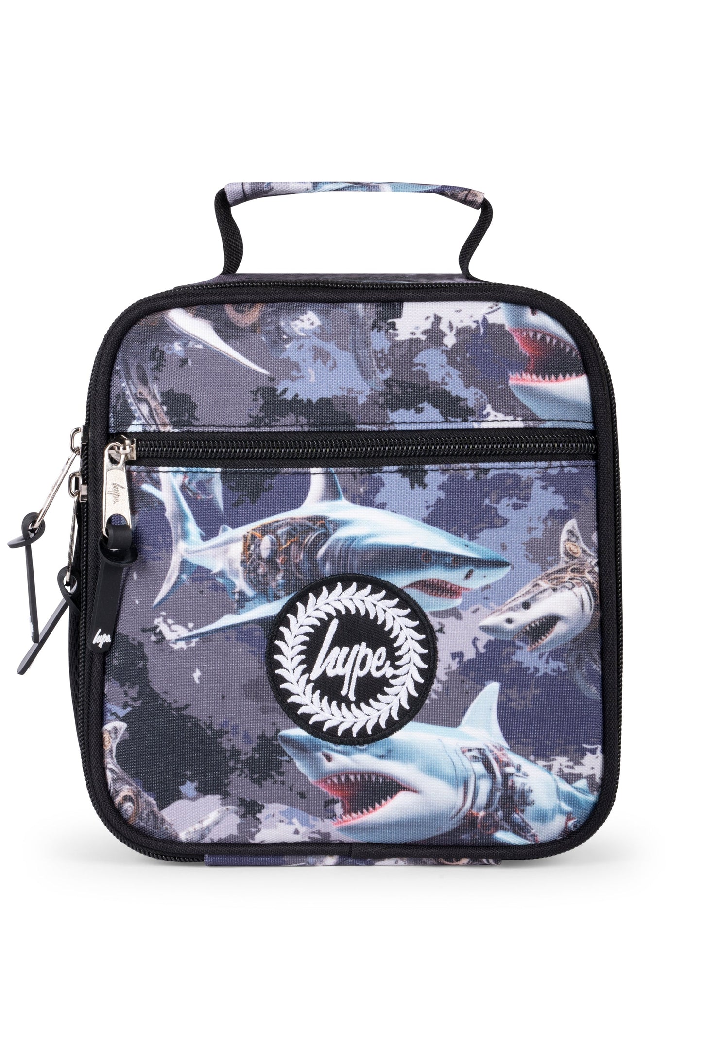 Hype Kids Grey Mech Sharks Lunch Box