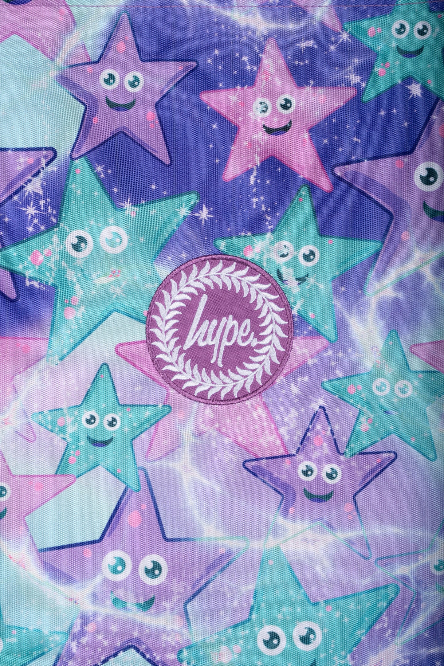 Hype Kids Purple/Green Starfish Drawstring Bag