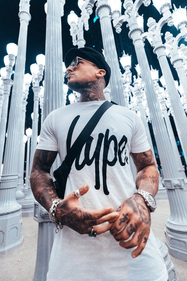 Hype White Script Mens T-Shirt