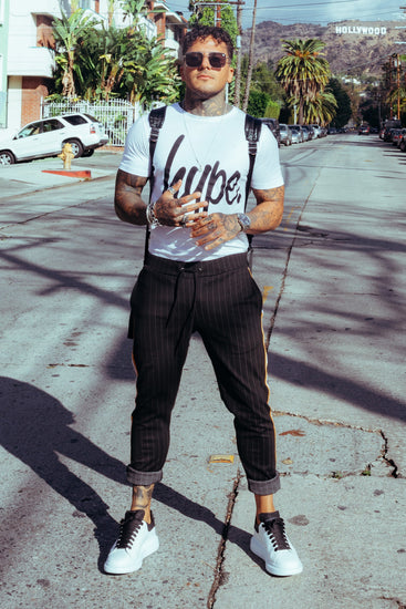 Hype White Script Mens T-Shirt