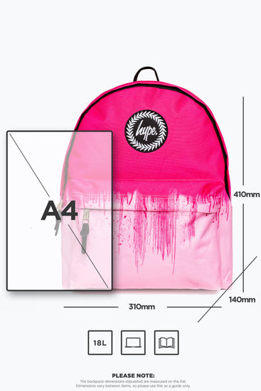 Hype Pink Drips Backpack