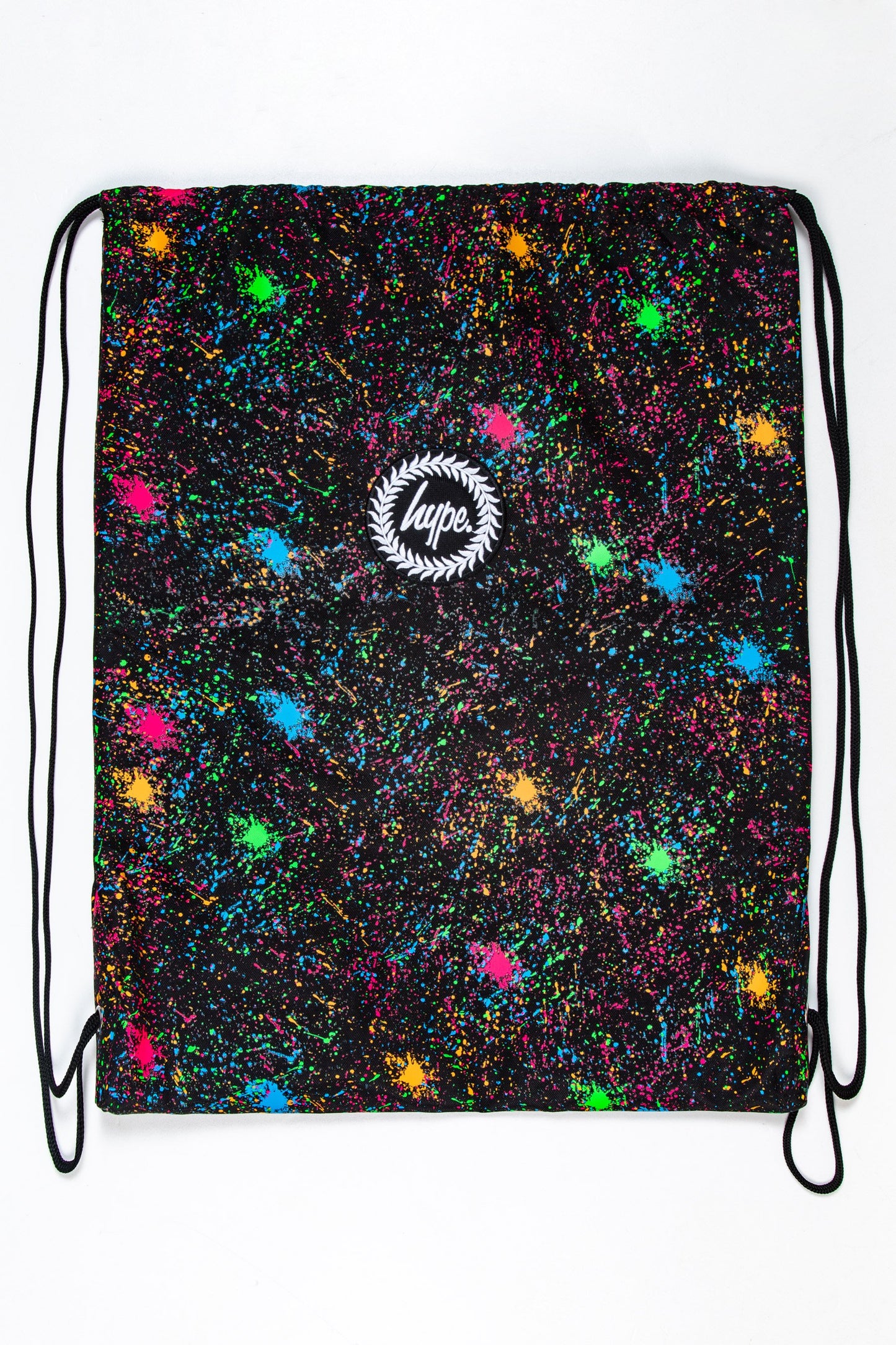 HYPE MULTI COLOUR SPLAT DRAWSTRING BAG