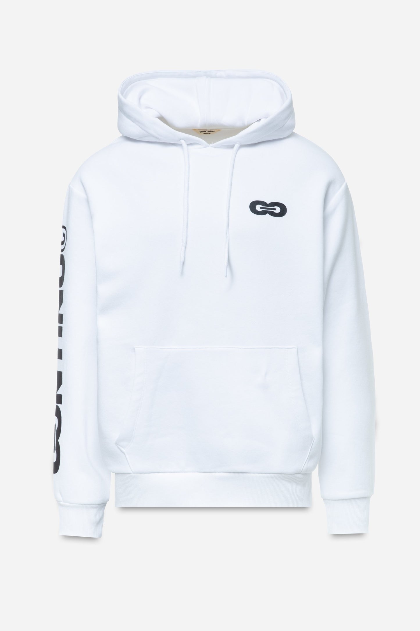 CONTINU8 WHITE OVERSIZED HOODIE