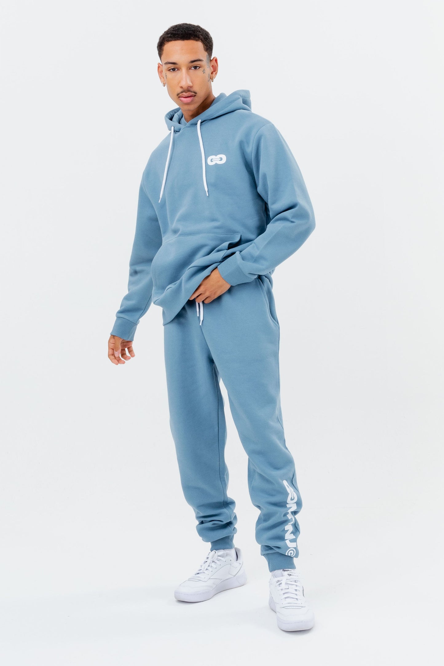 CONTINU8 BLUE OVERSIZED HOODIE