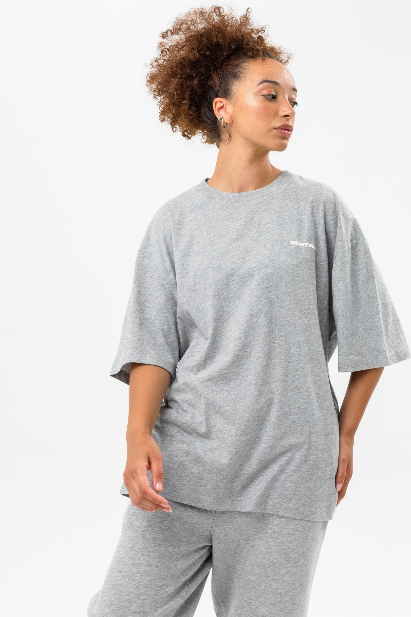 CONTINU8 GREY OVERSIZED T-SHIRT