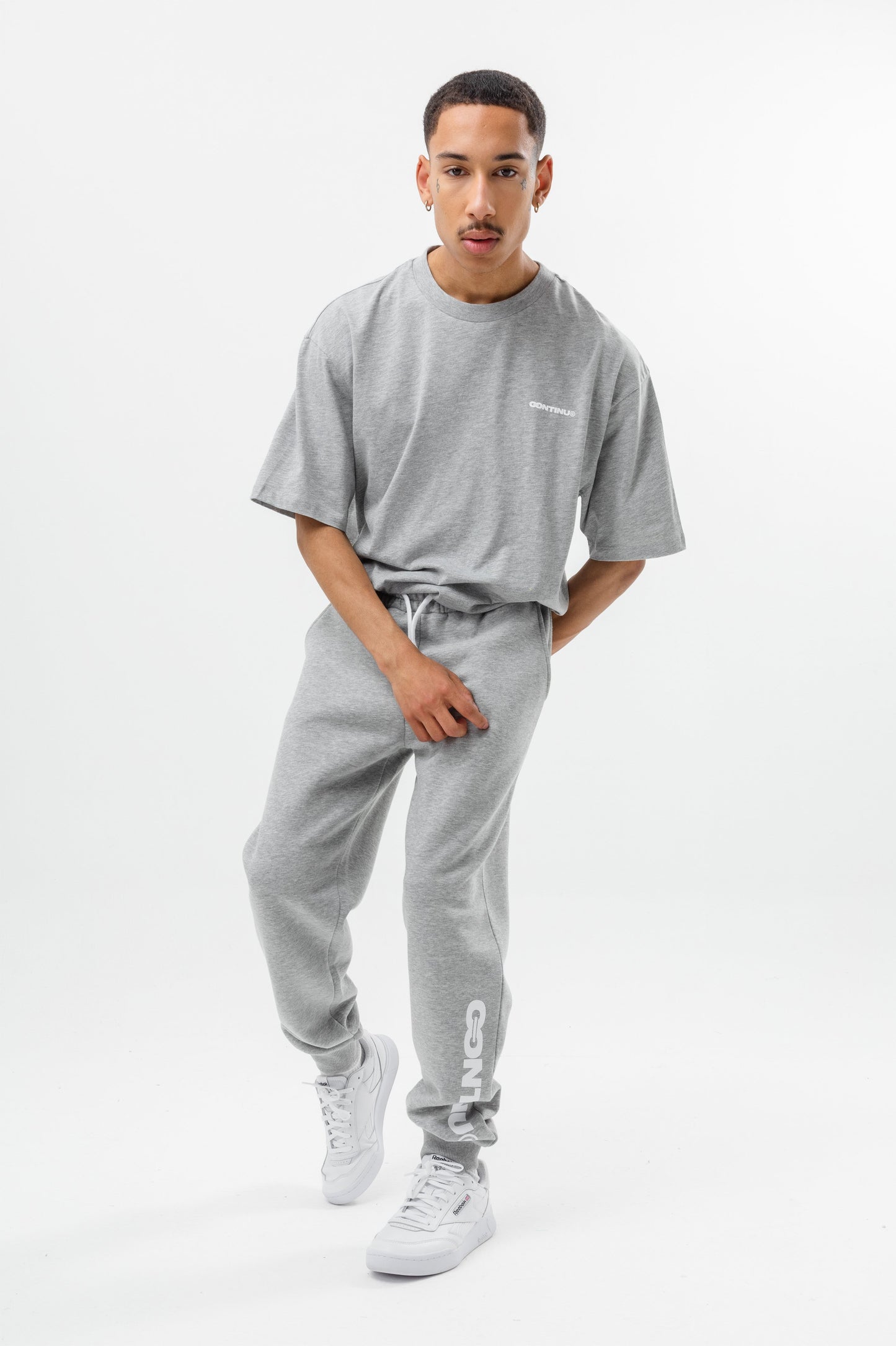 CONTINU8 GREY OVERSIZED T-SHIRT