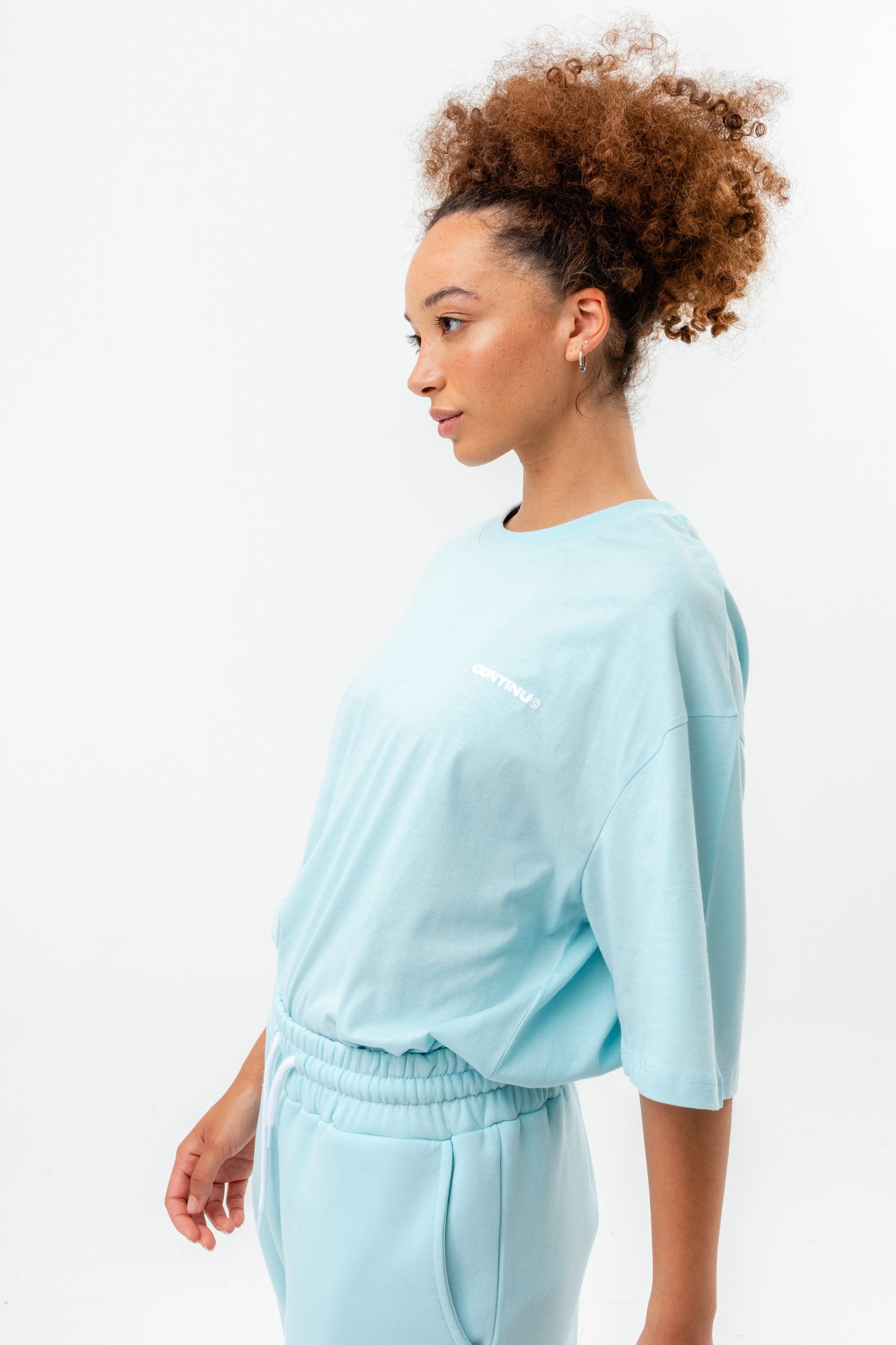 CONTINU8 BLUE OVERSIZED T-SHIRT