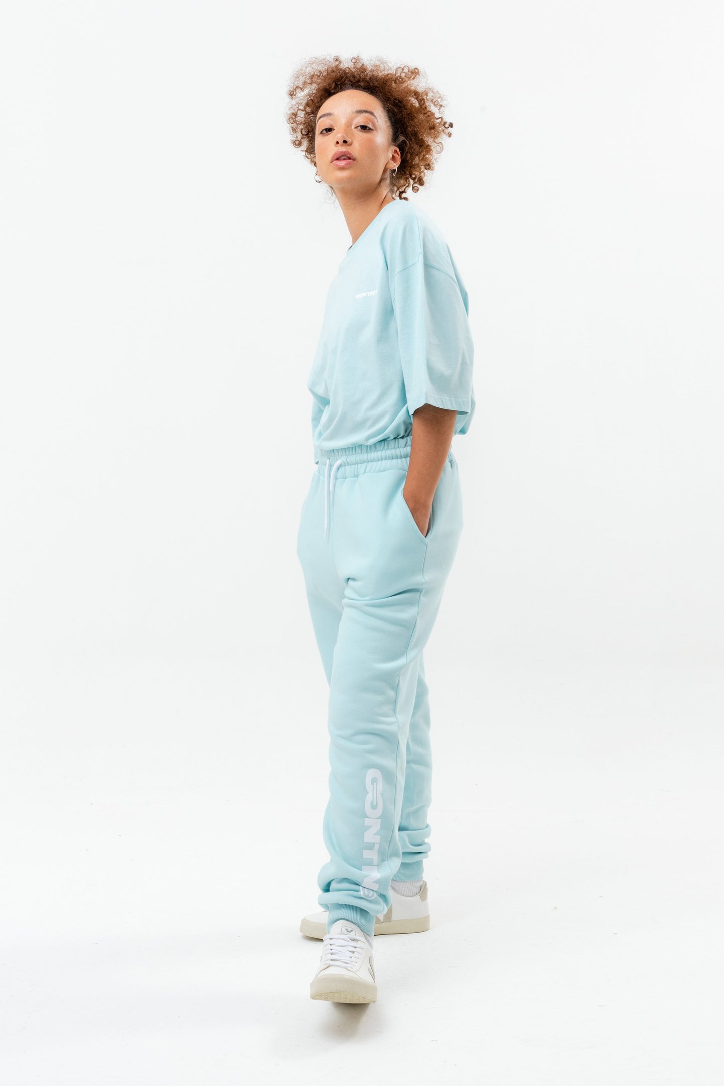 CONTINU8 BLUE OVERSIZED T-SHIRT