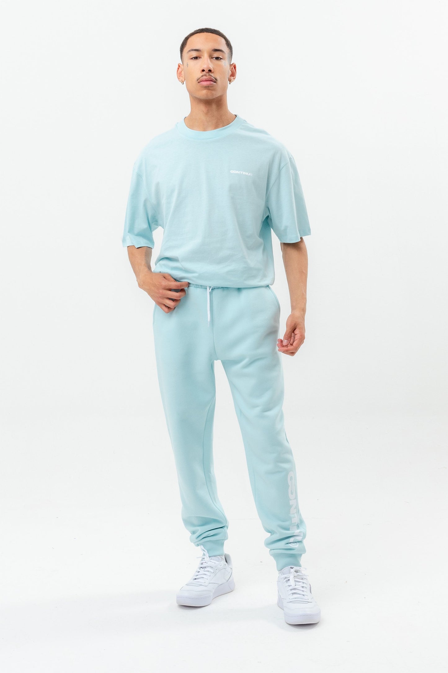 CONTINU8 BLUE OVERSIZED T-SHIRT