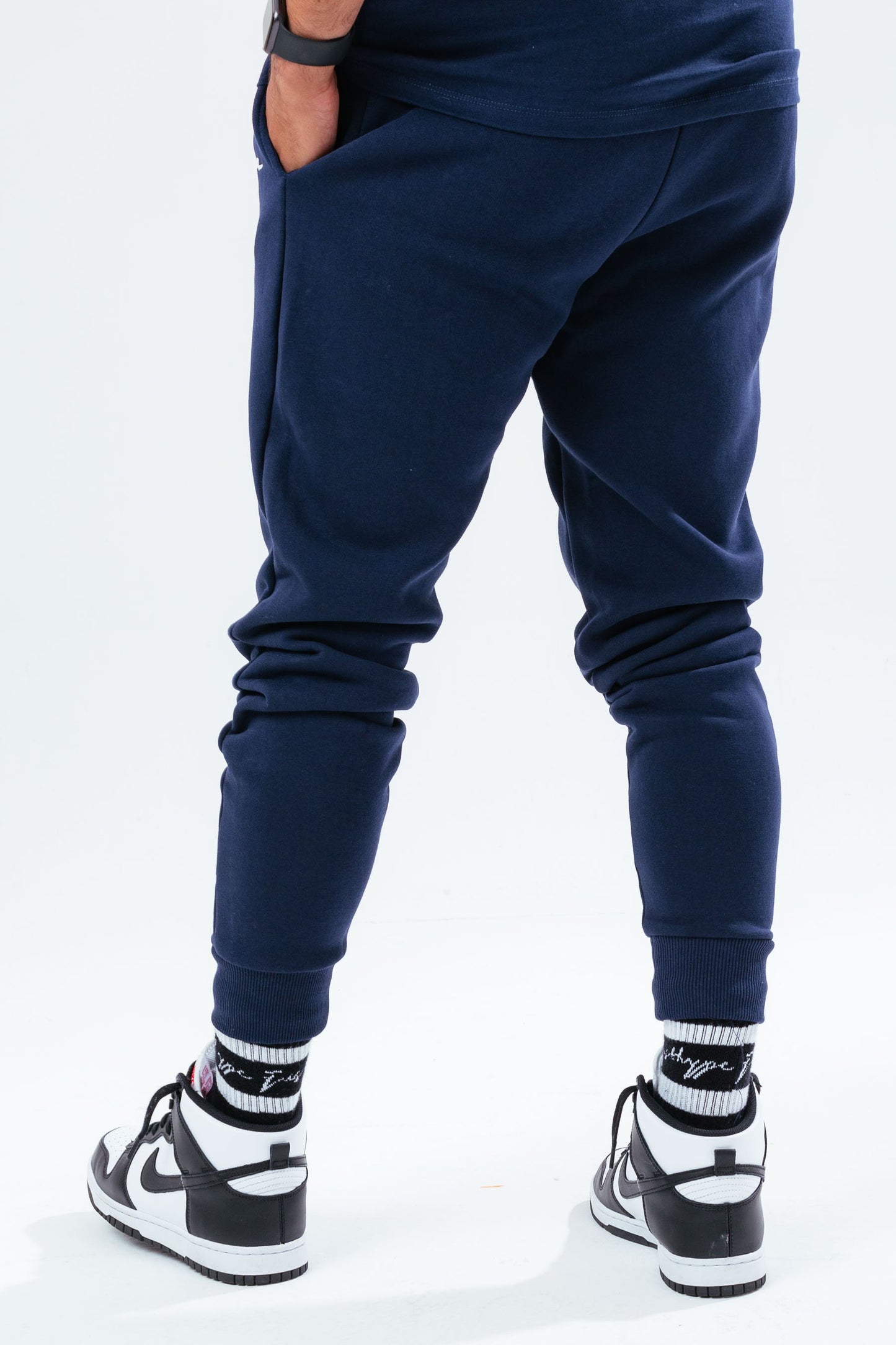 HYPE NAVY SCRIBBLE MEN'S JOGGERS