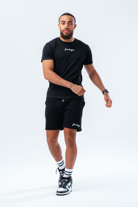 HYPE BLACK MEN'S SHORTS & T-SHIRT SET