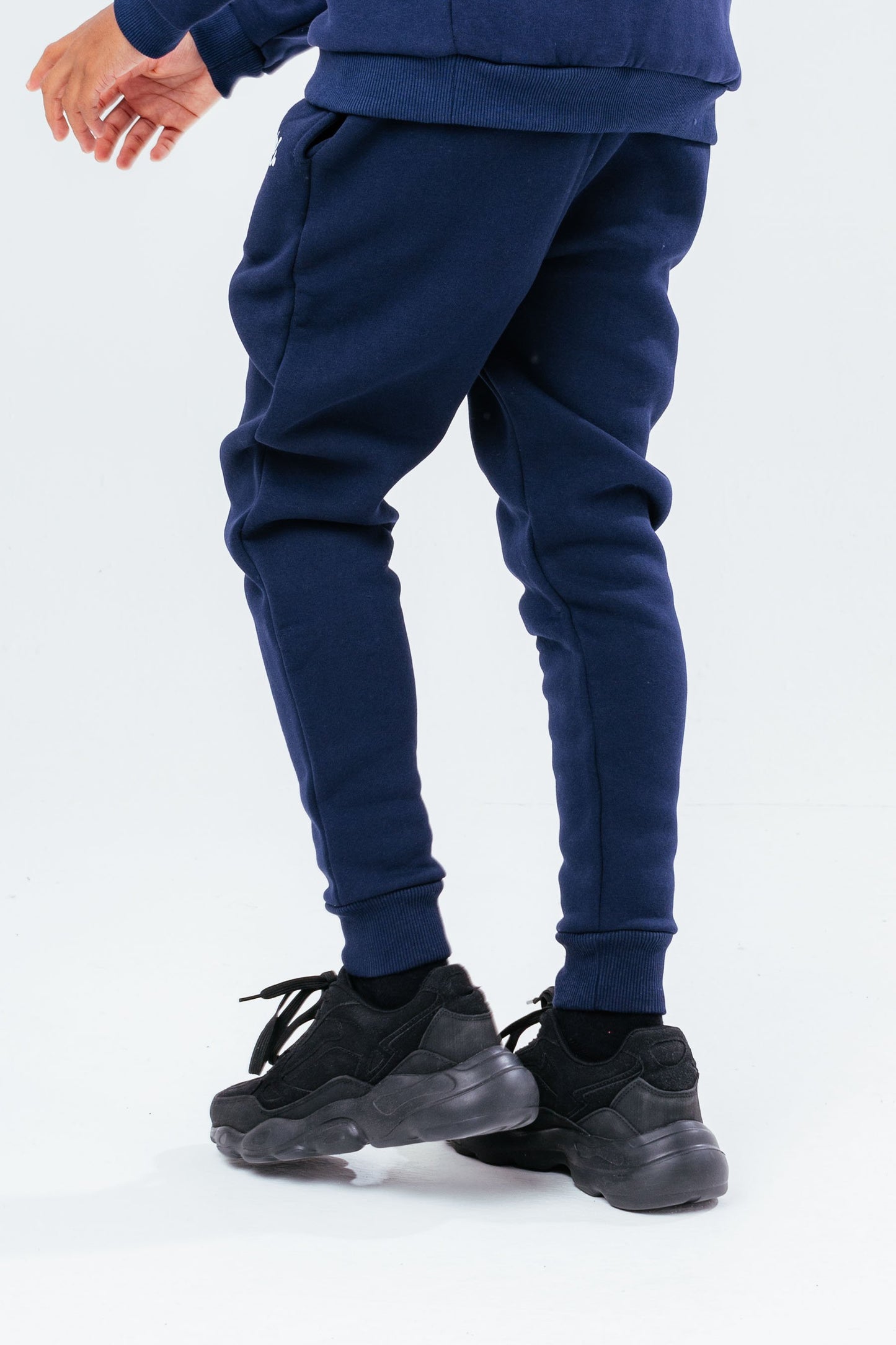 HYPE UNISEX KIDS NAVY SCRIPT JOGGERS