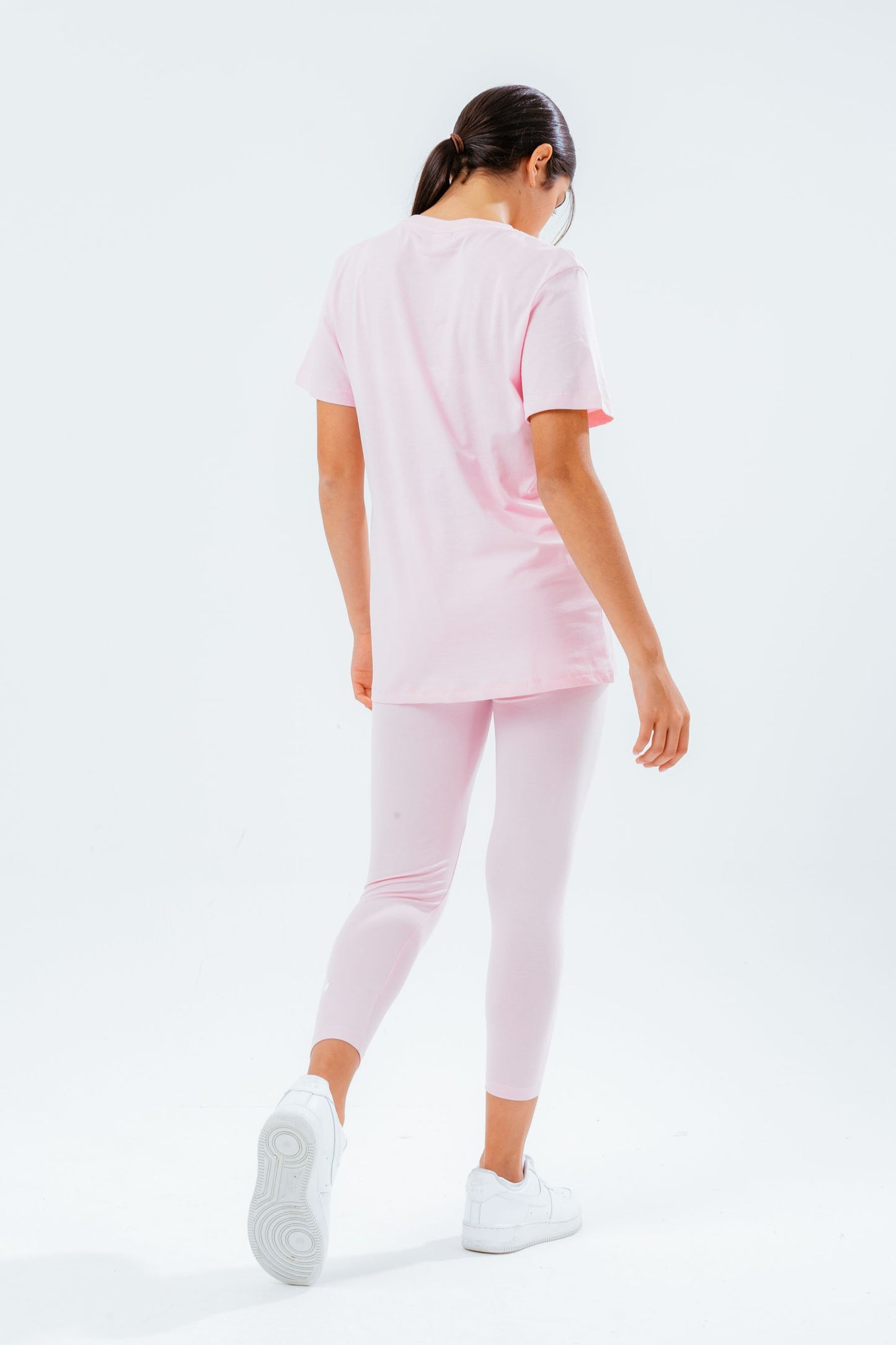 HYPE GIRLS PINK SCRIPT T-SHIRT & LEGGINGS SET