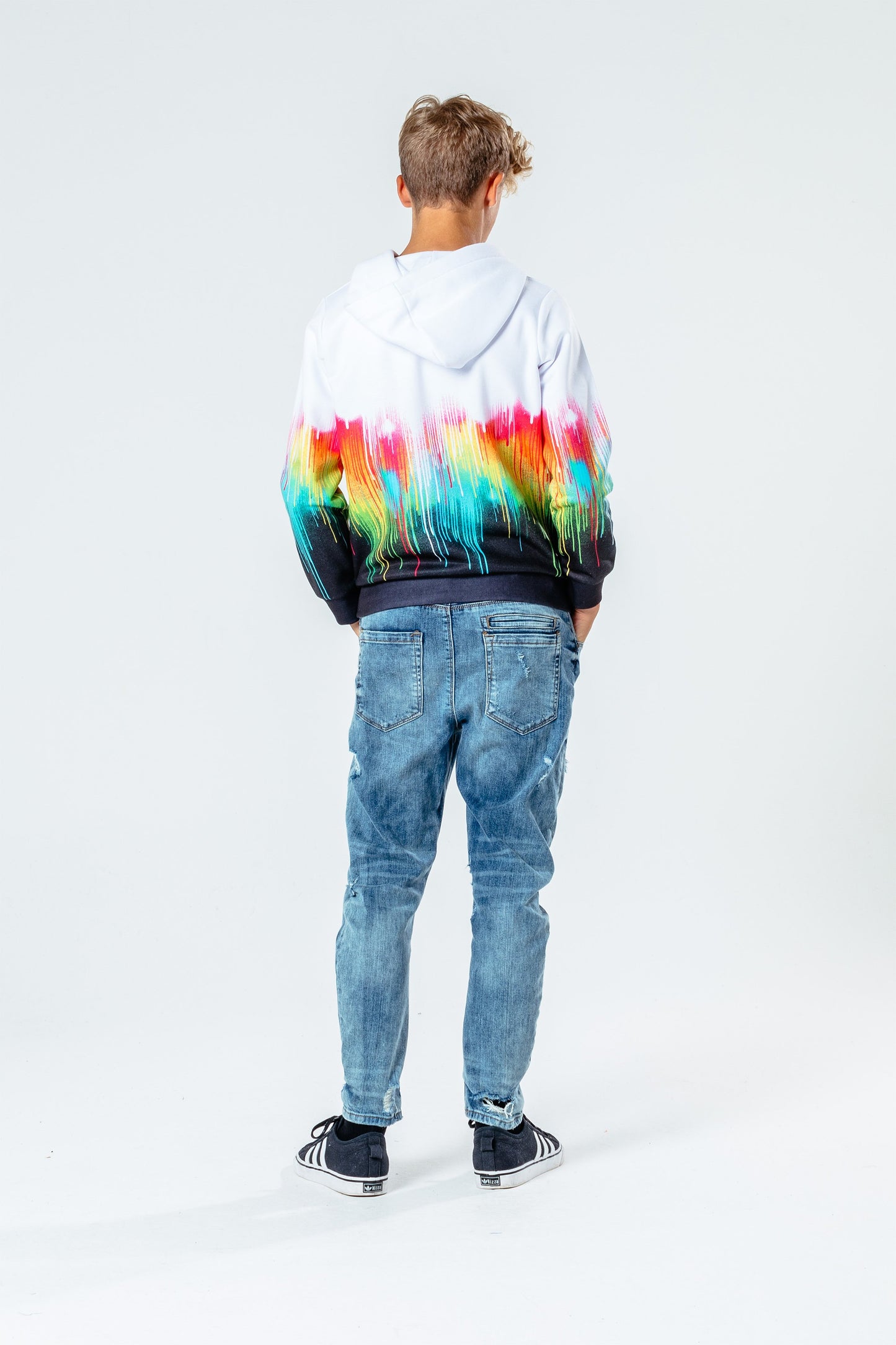 HYPE MULTI DRIP FADE KIDS PULLOVER HOODIE