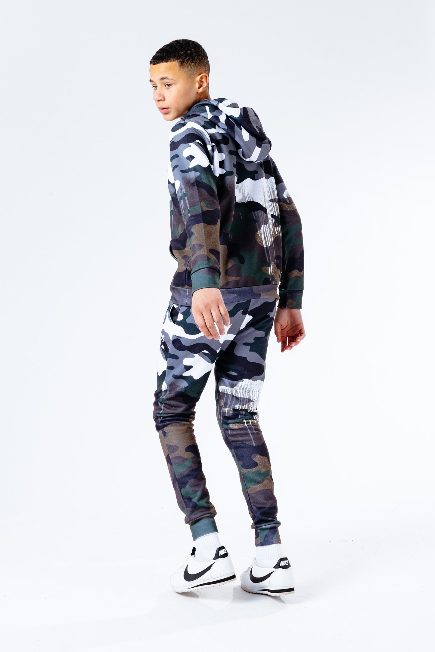 Hype Half Camo Drips Kids Joggers