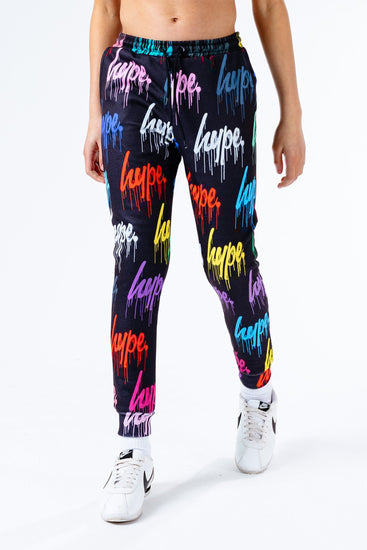 Hype Multi Drips Repeat Logo Kids Joggers