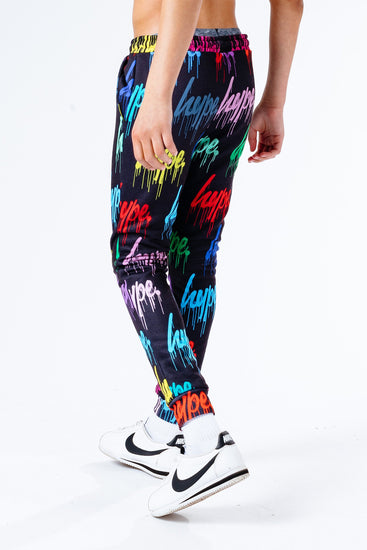 Hype Multi Drips Repeat Logo Kids Joggers