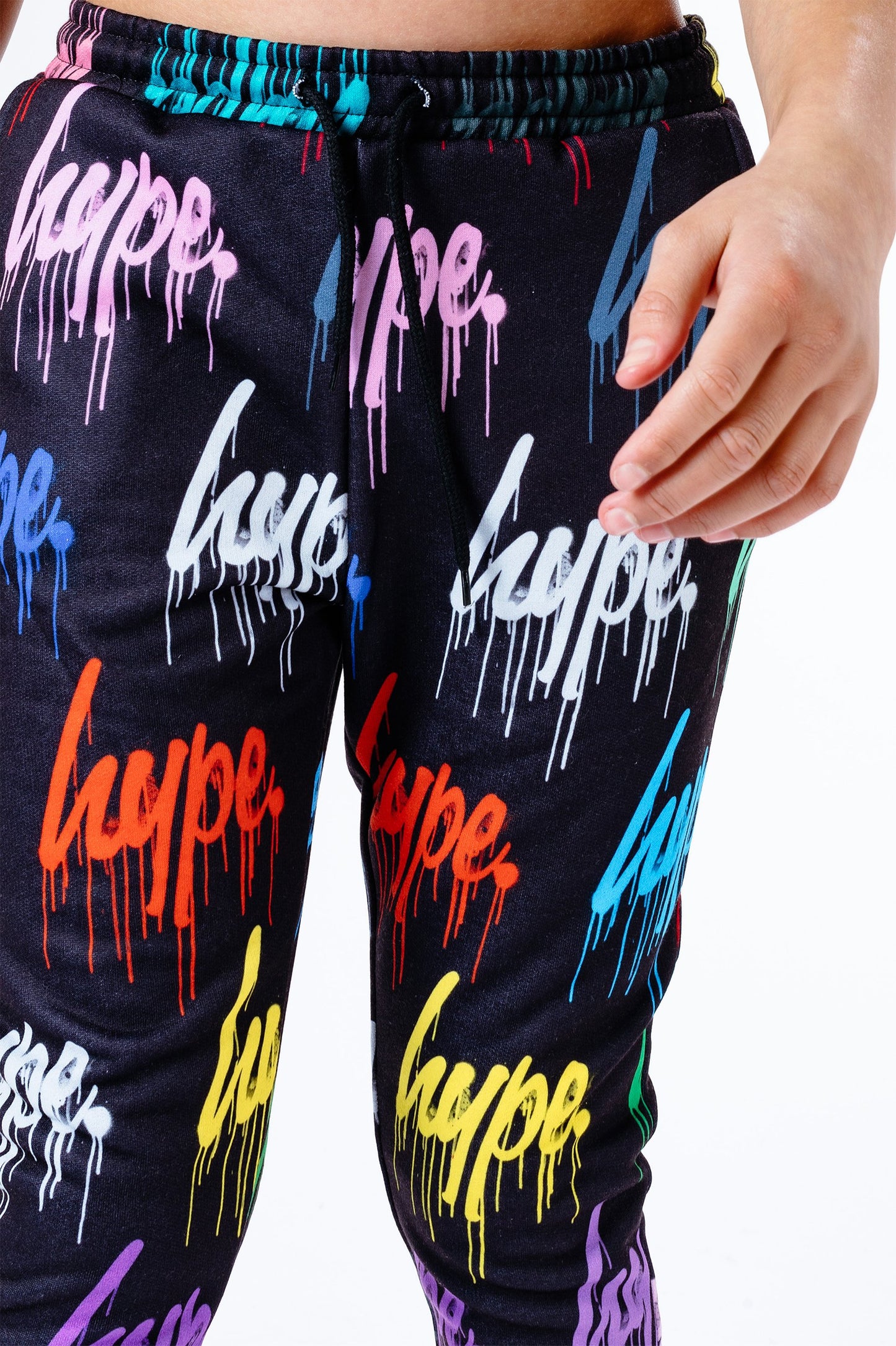 Hype Multi Drips Repeat Logo Kids Joggers