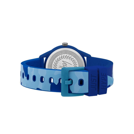 Hype Blue Camo Kids Watch