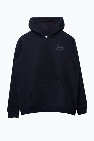 Hype Two Pack Black & Navy Kids Pullover Hoodies