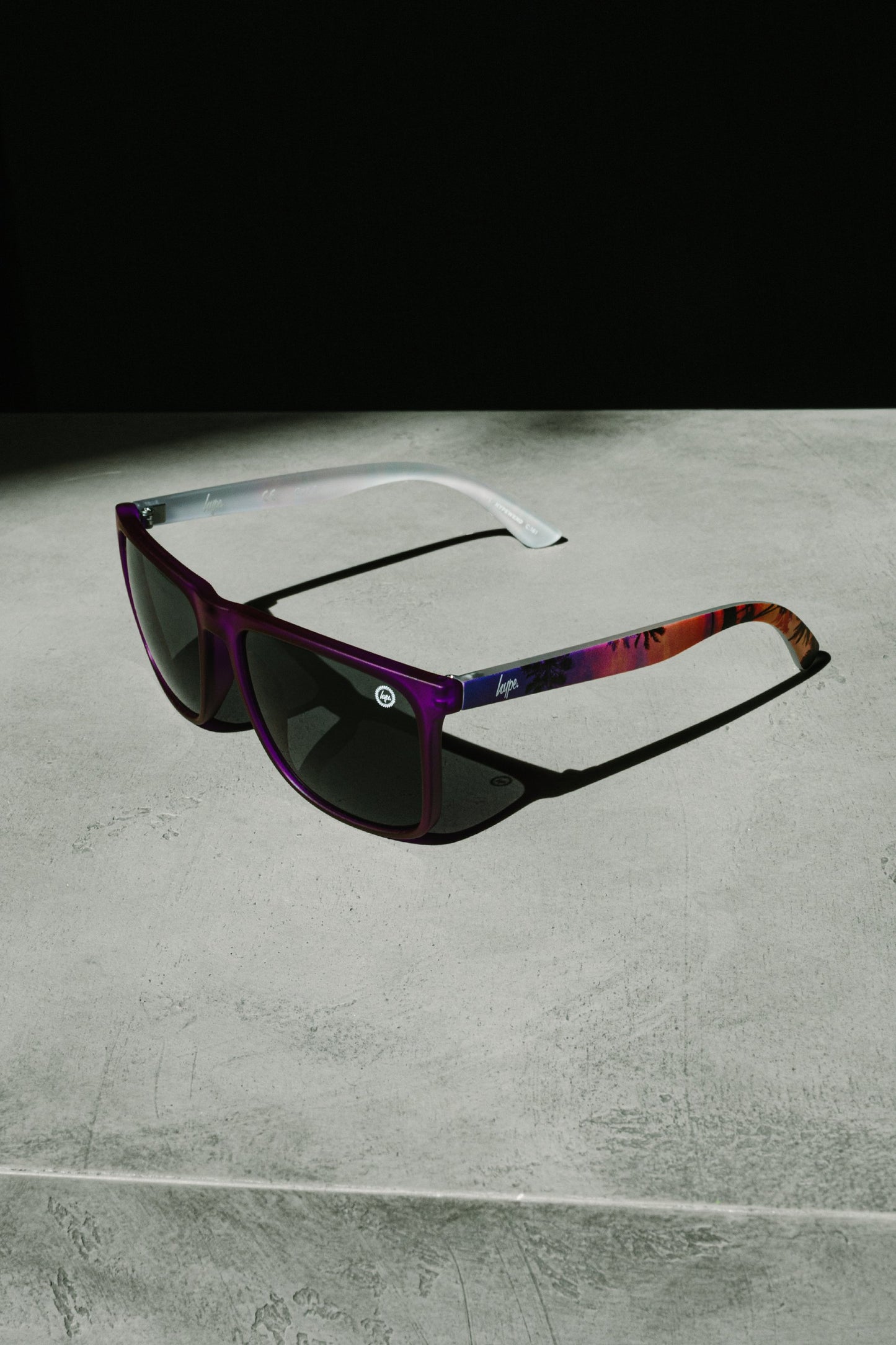 Hype Purple Palm Sunglasses