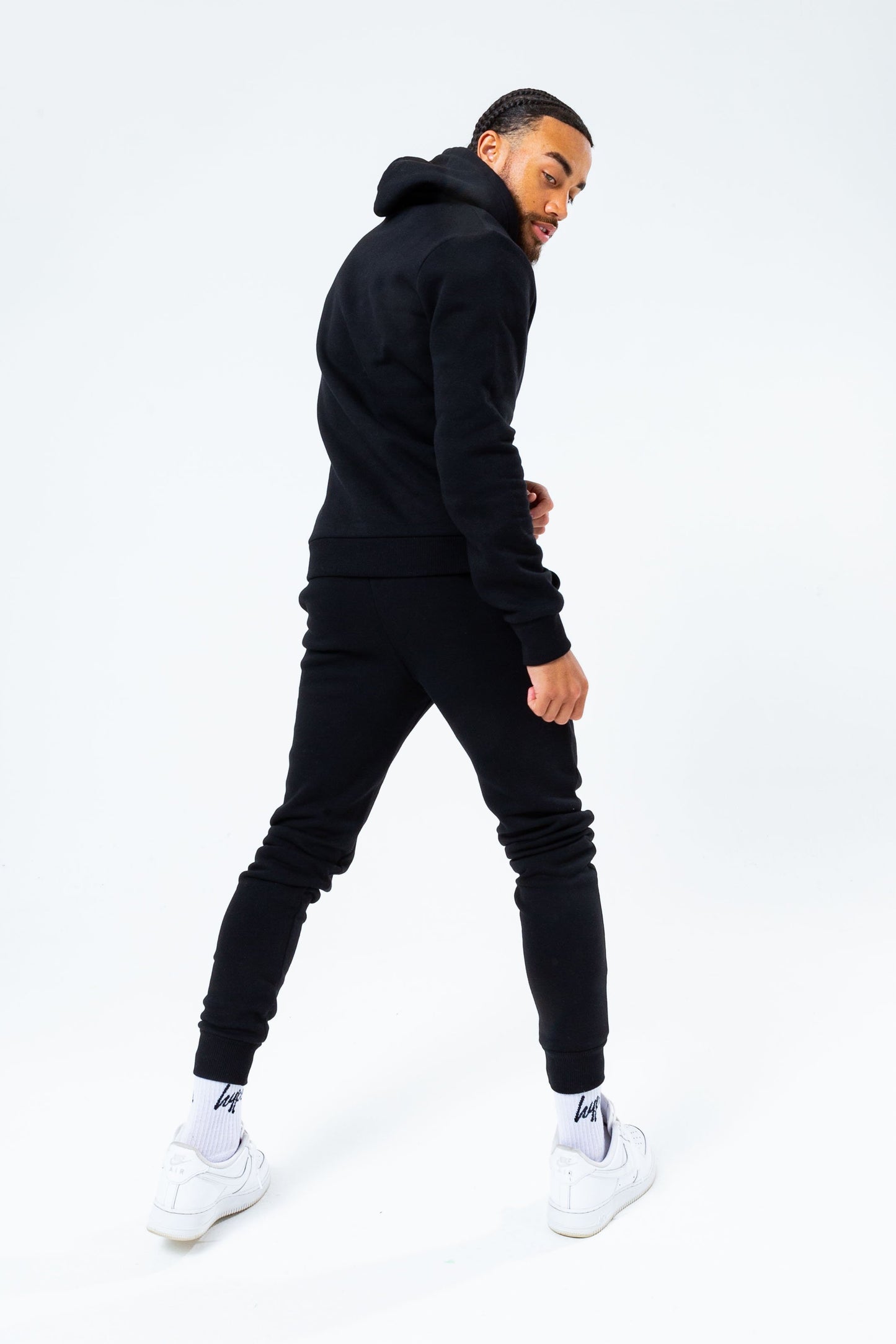 HYPE BLACK SCRIBBLE LOGO MEN'S TRACKSUIT