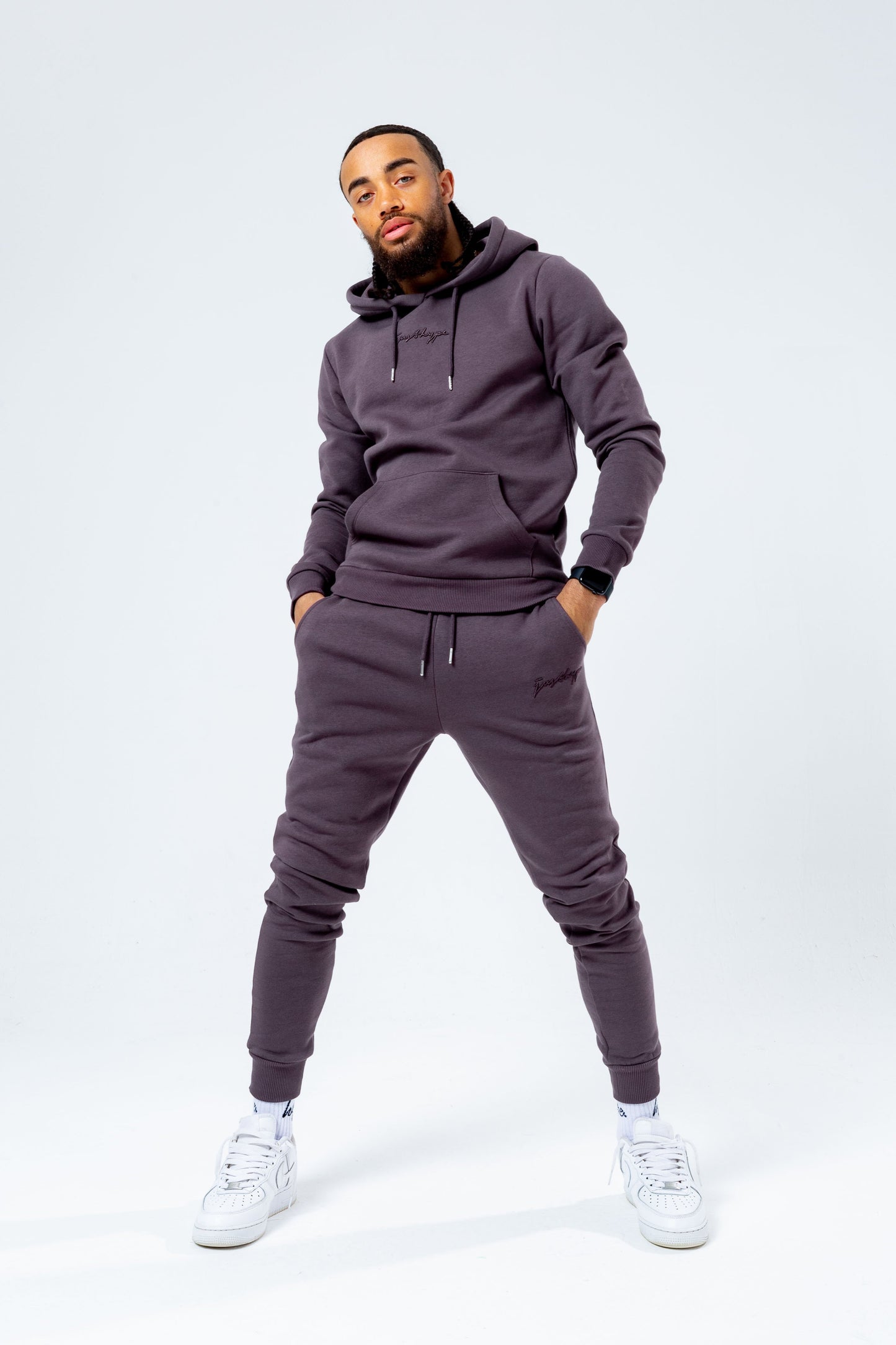 HYPE CHOCOLATE SCRIBBLE LOGO MEN'S TRACKSUIT