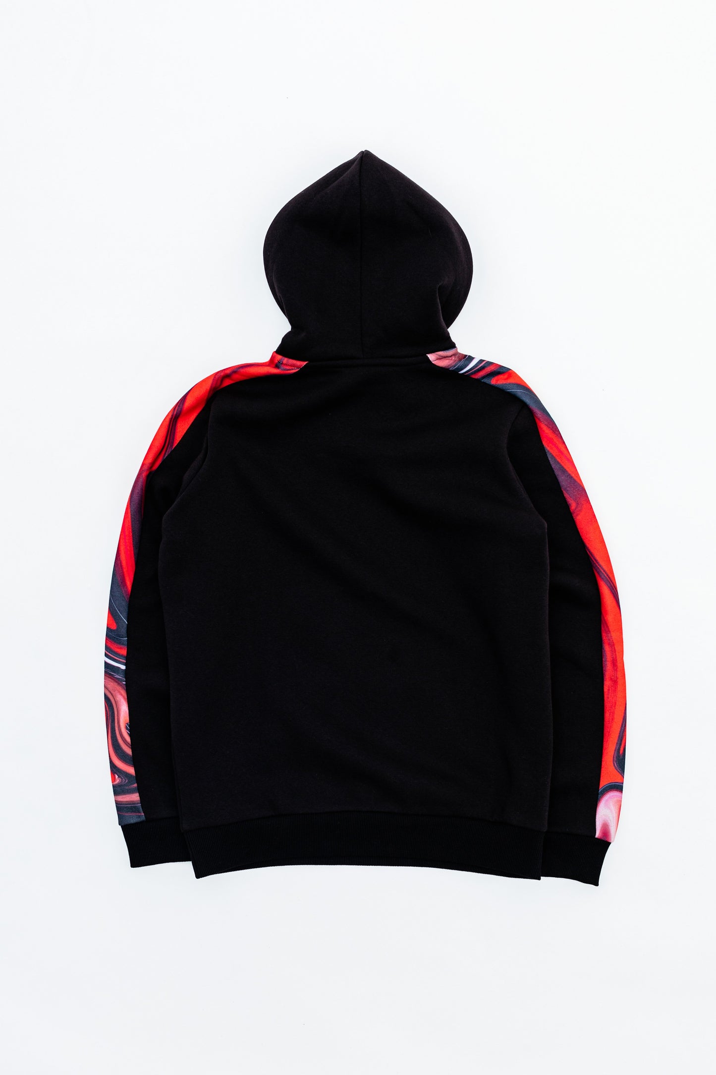 Hype Red Marble Panel Kids Pullover Hoodie