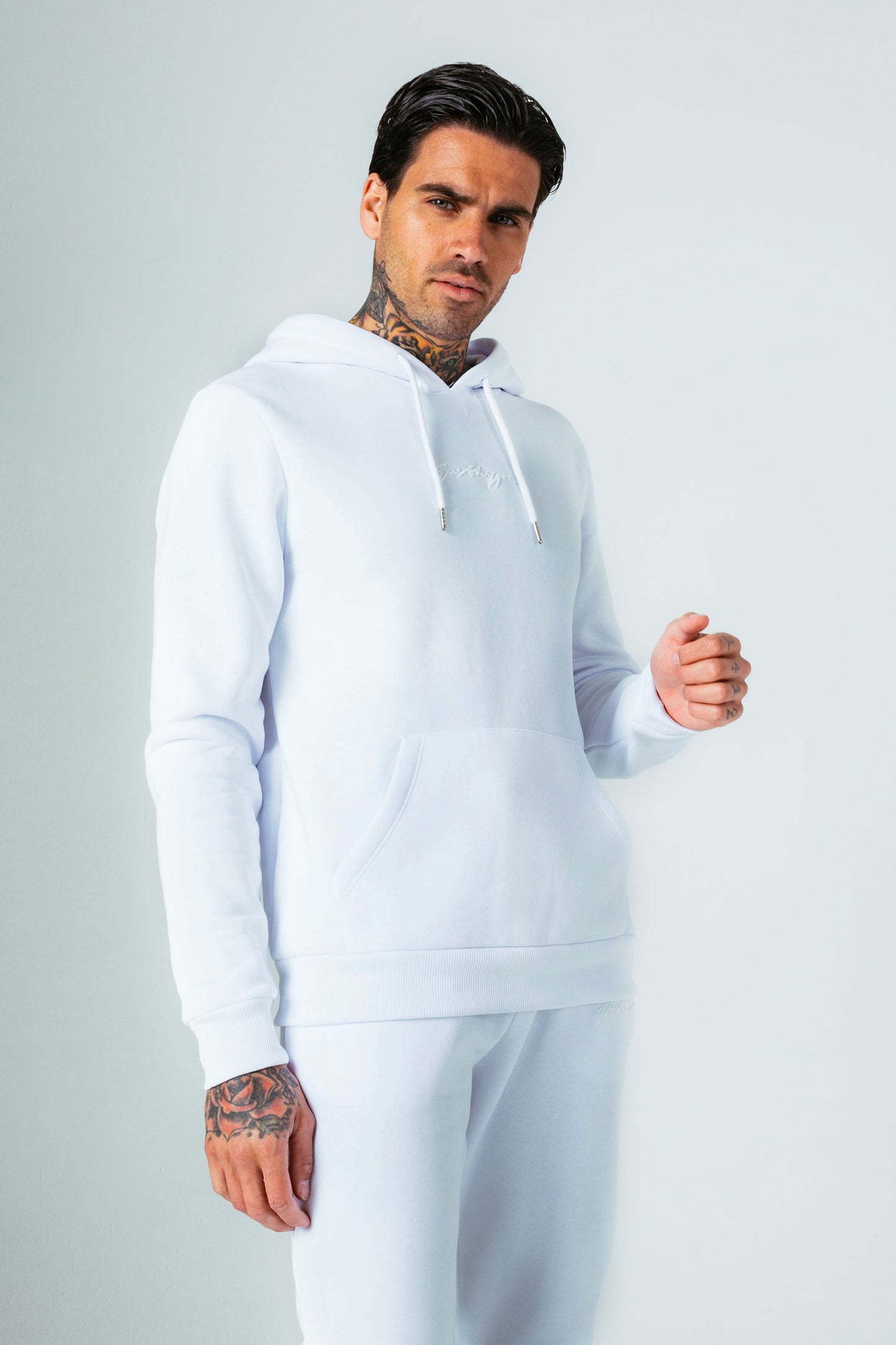 HYPE WHITE SCRIBBLE MEN'S TRACKSUIT