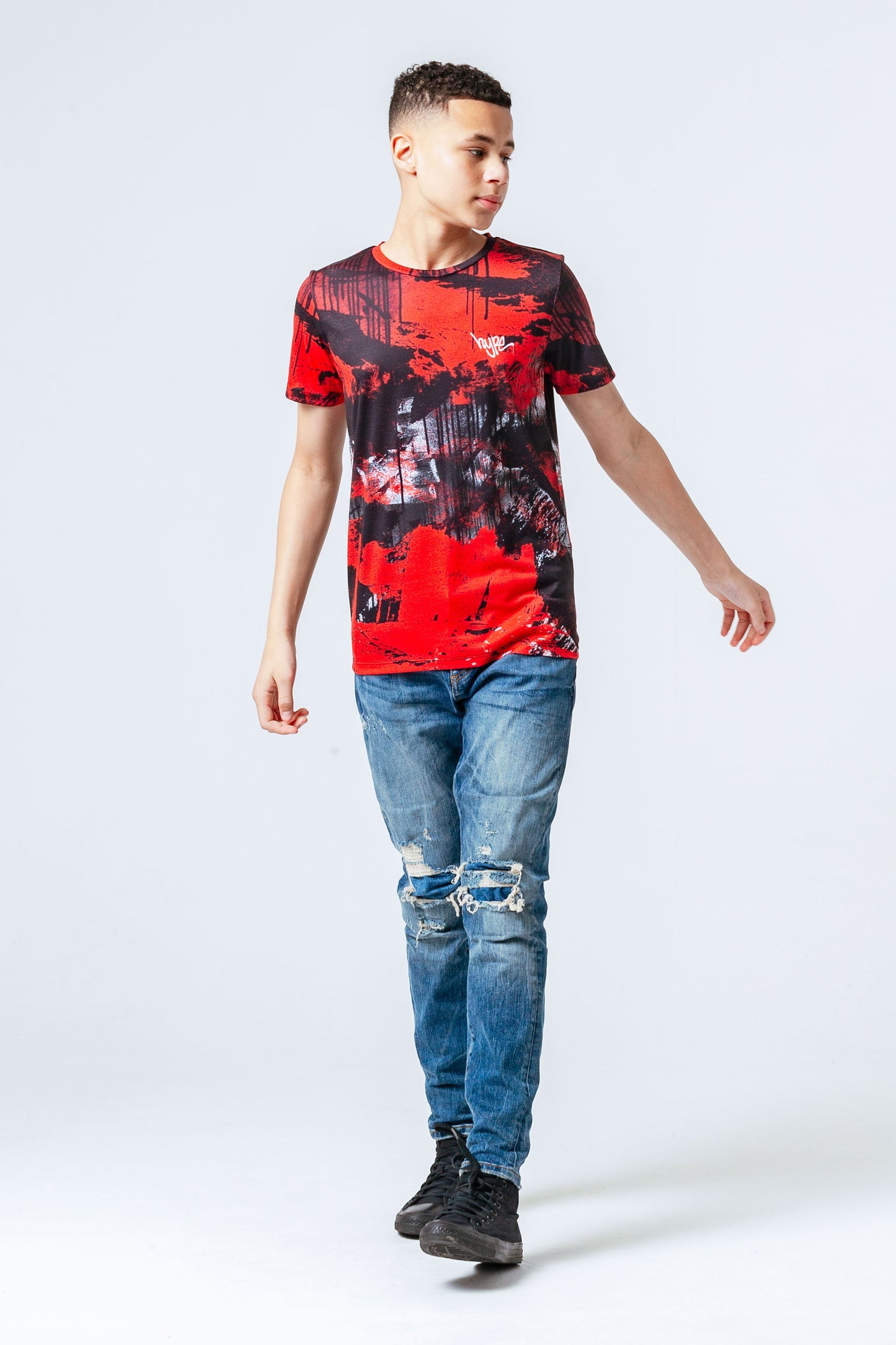 HYPE DRIPPY BLOTCH BOYS T-SHIRT