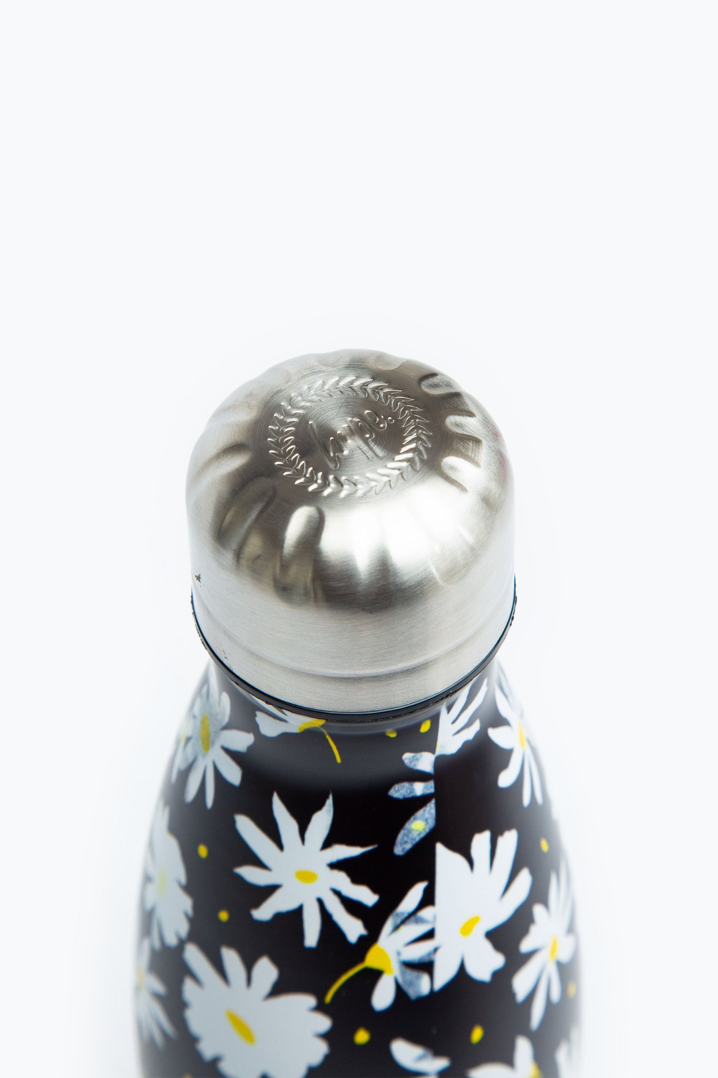 HYPE BLACK DAISIES METAL REUSABLE BOTTLE - 500ML