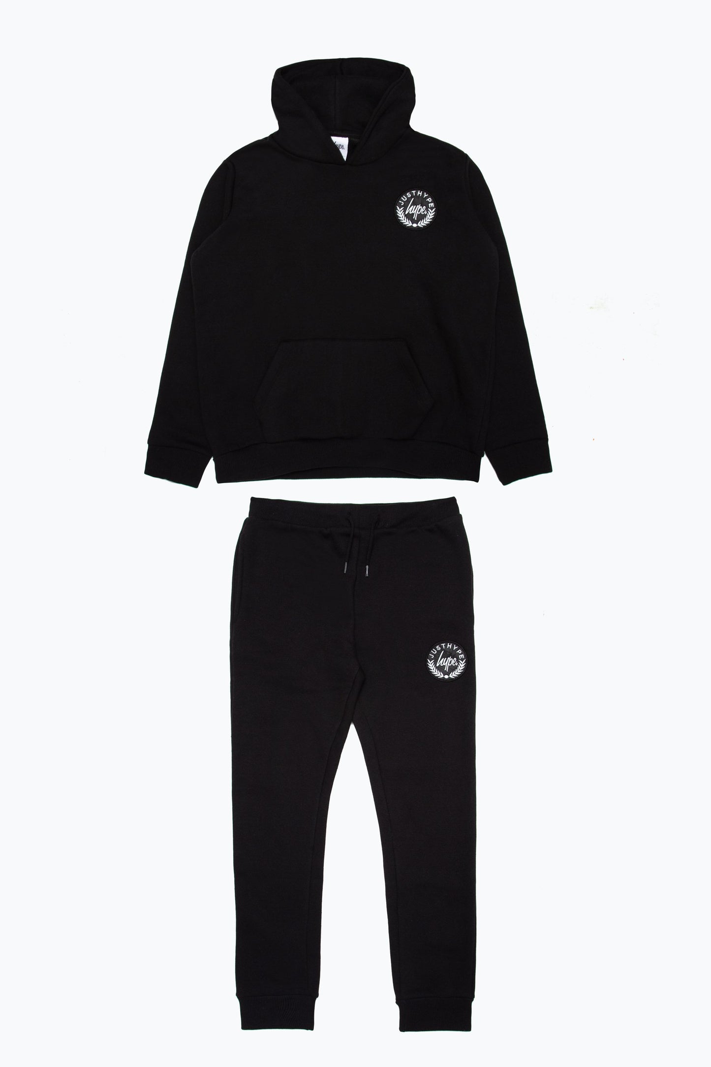 Hype Black Crest Kids Hoodie & Jogger Set