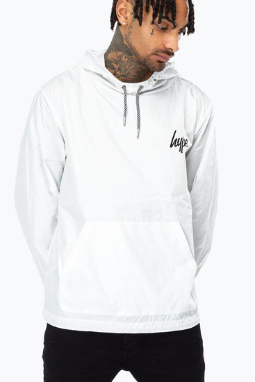 Hype White Crest Mens Fishtail Jacket