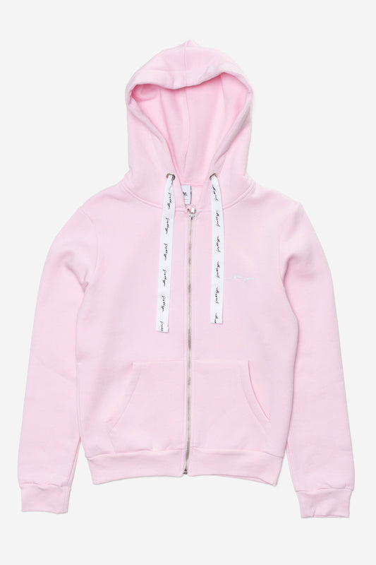HYPE WOMENS PINK SCRIBBLE ZIP HOODIE