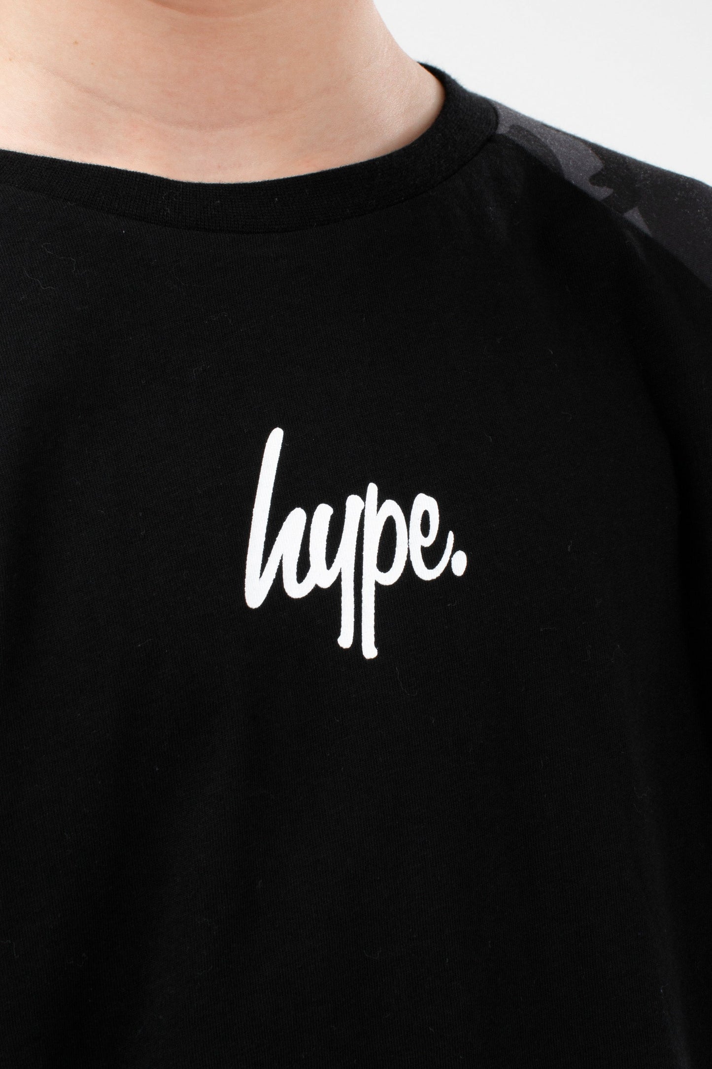 HYPE BOYS GREY CAMO L/S T-SHIRT