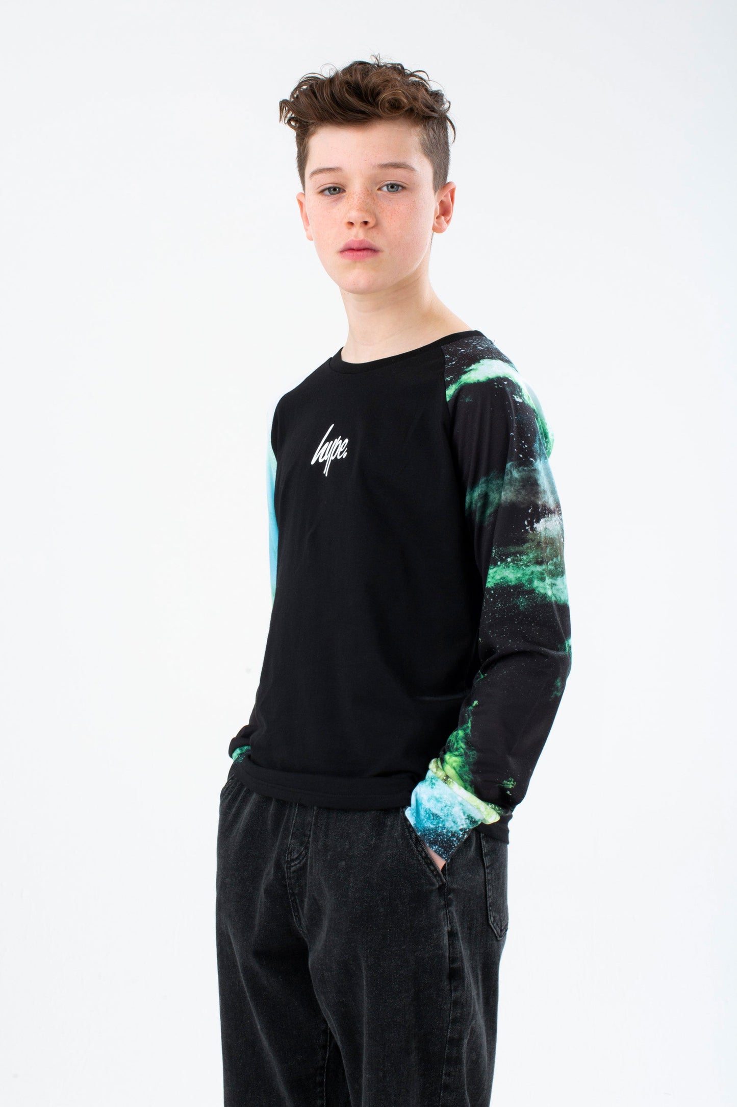 HYPE BOYS BLUE STORM L/S T-SHIRT