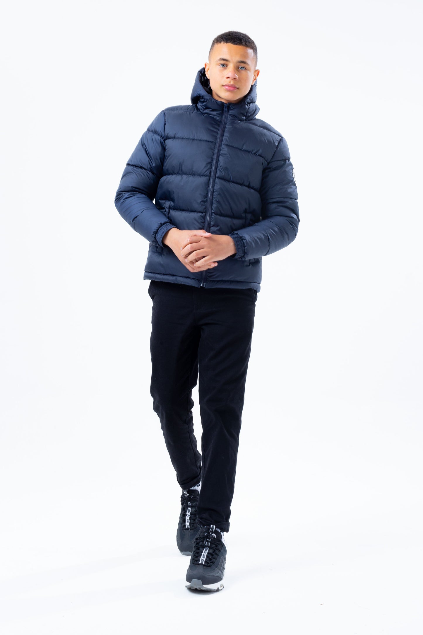 HYPE NAVY KIDS PUFFER JACKET