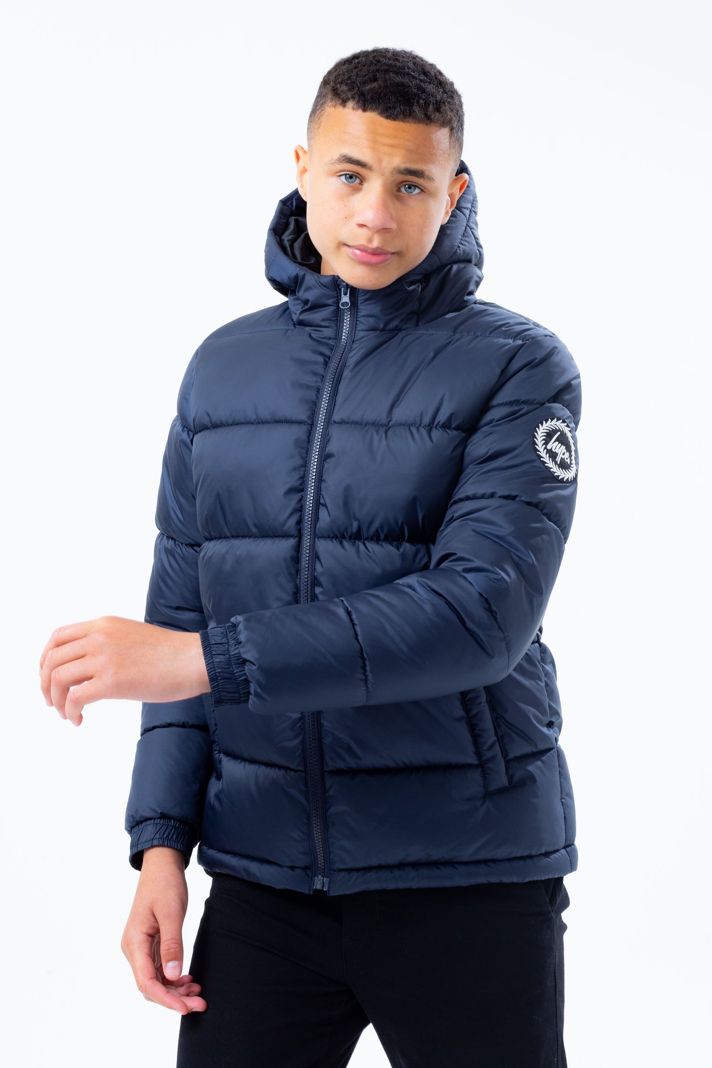 HYPE NAVY KIDS PUFFER JACKET