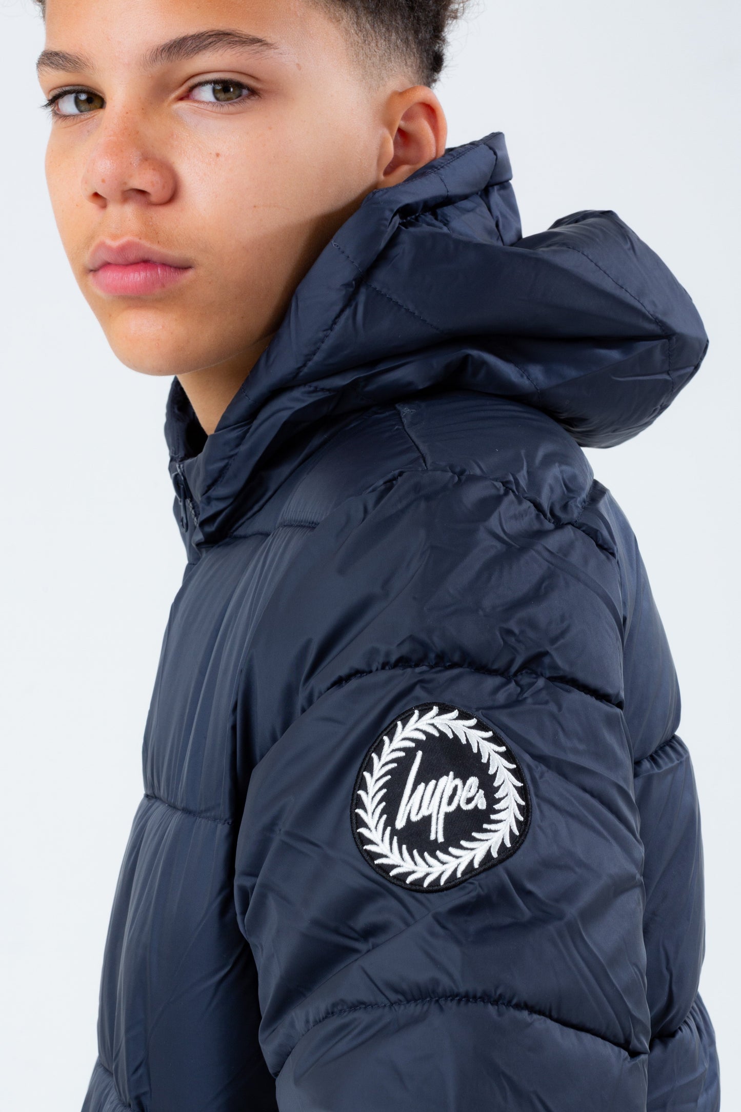 HYPE NAVY KIDS PUFFER JACKET