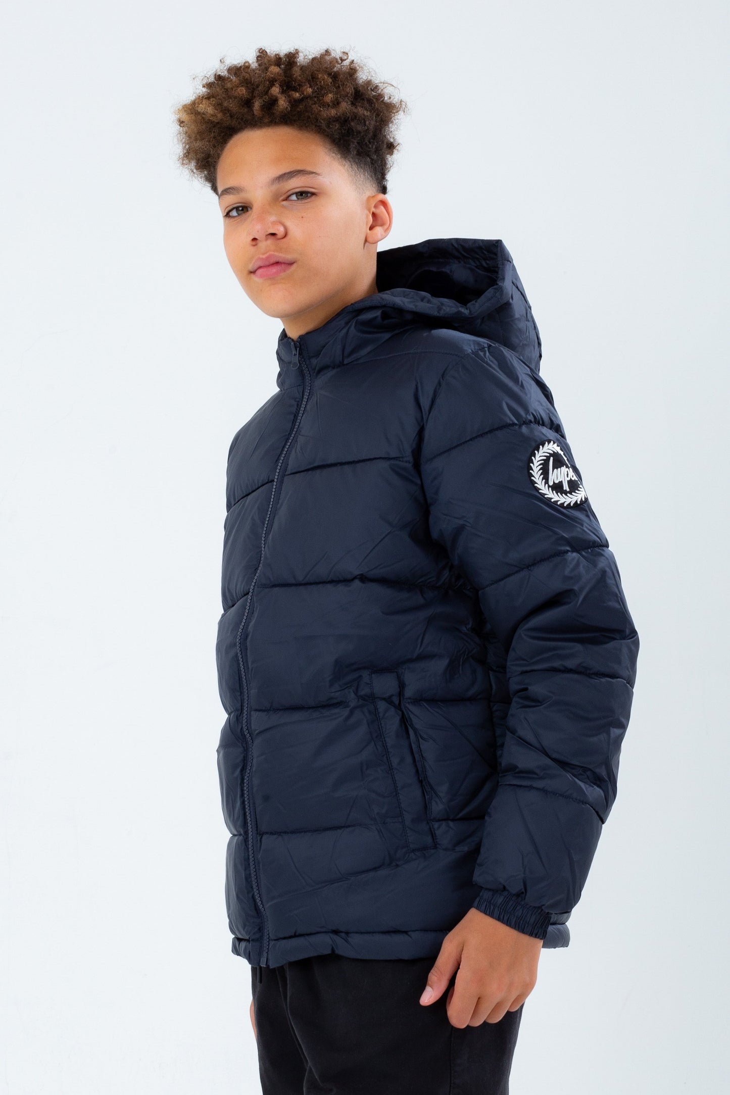 HYPE NAVY KIDS PUFFER JACKET