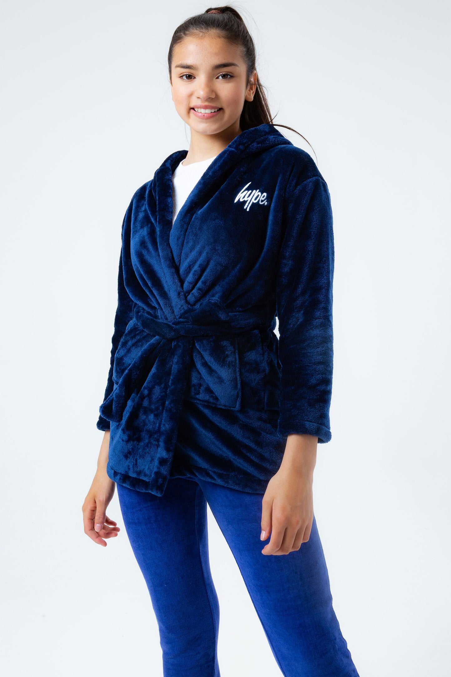 HYPE NAVY KIDS ROBE