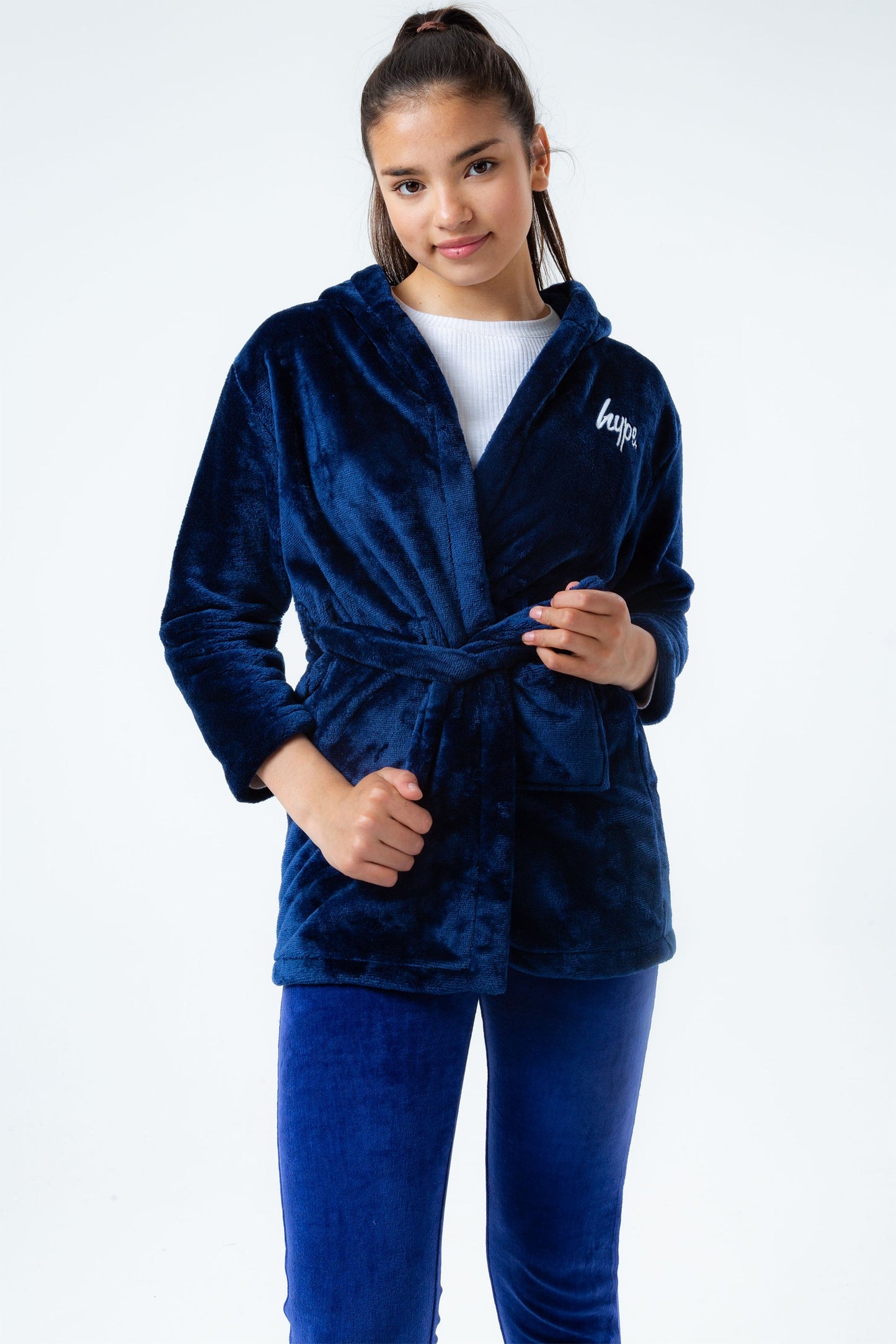 HYPE NAVY KIDS ROBE